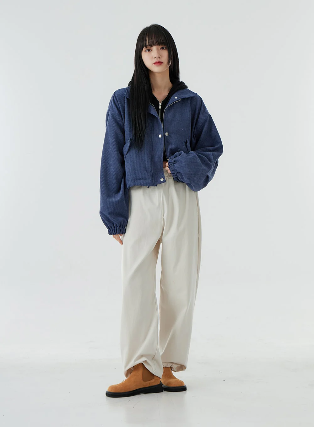 Ankle String Elastic Wide Pants OO28 - Image 7