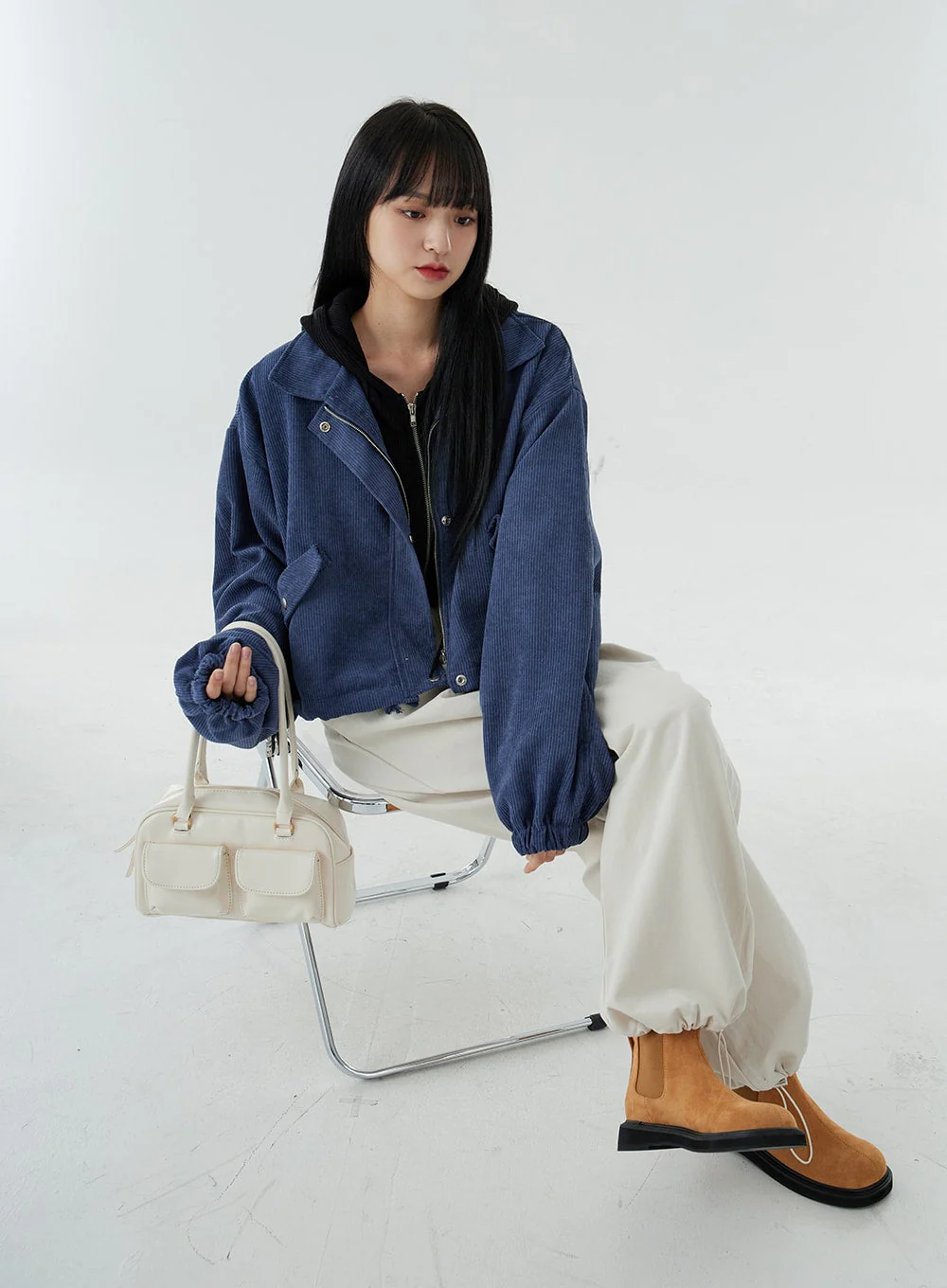 Ankle String Elastic Wide Pants OO28 - Image 9