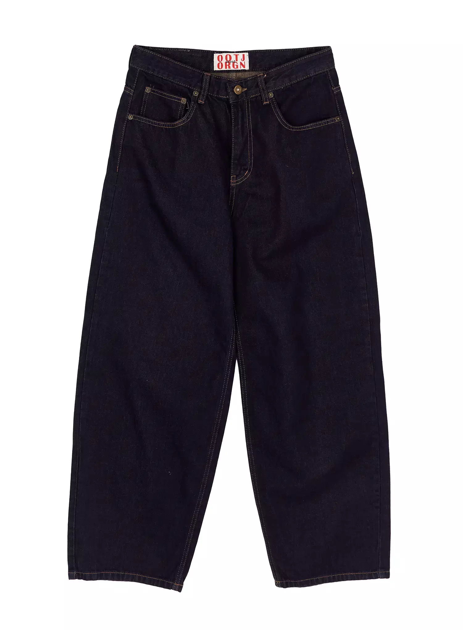 Annette Dark-Wash No-Fade Baggy Jeans IA507 - Image 14