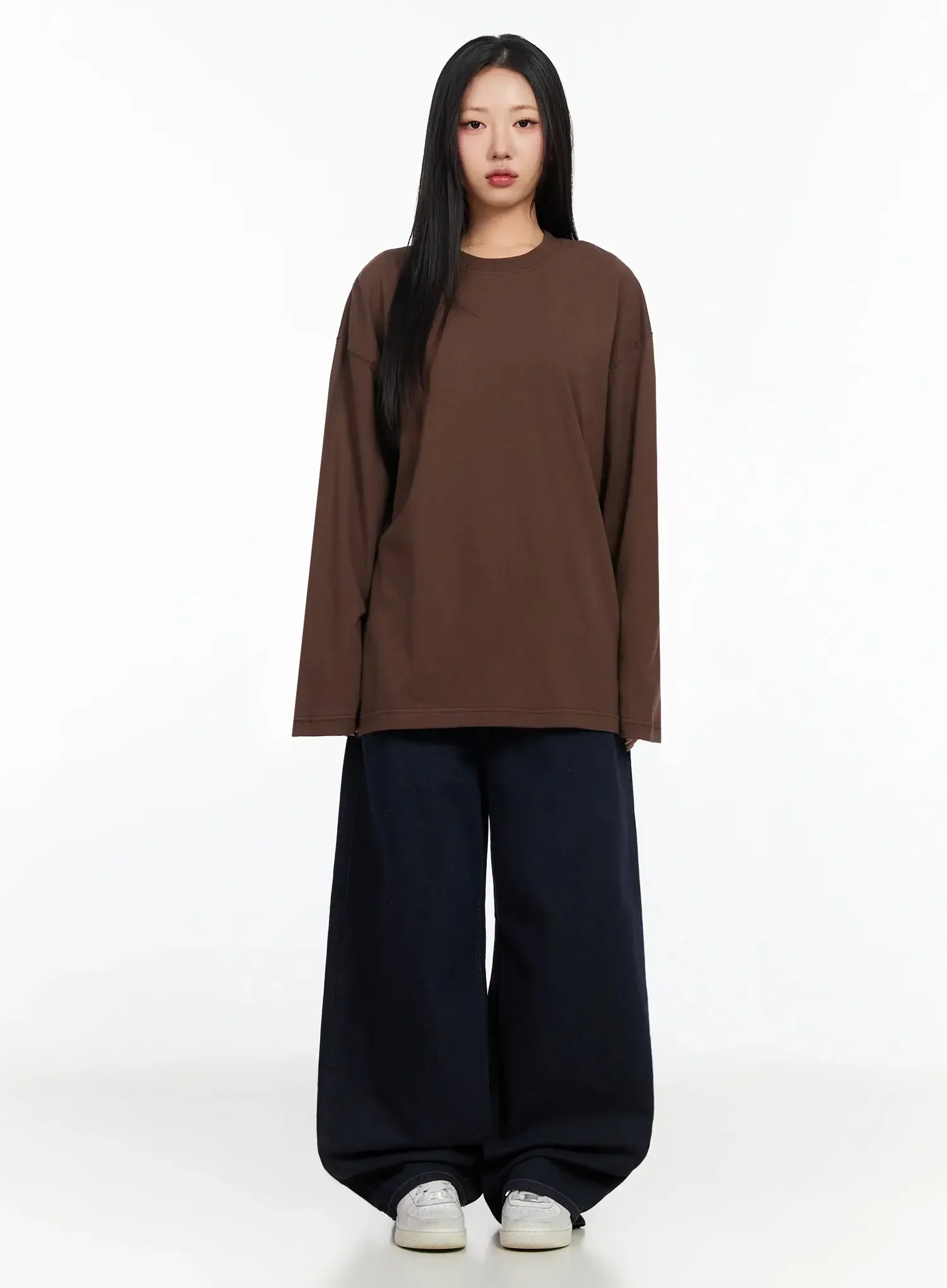 Annette Dark-Wash No-Fade Baggy Jeans IA507 - Image 6