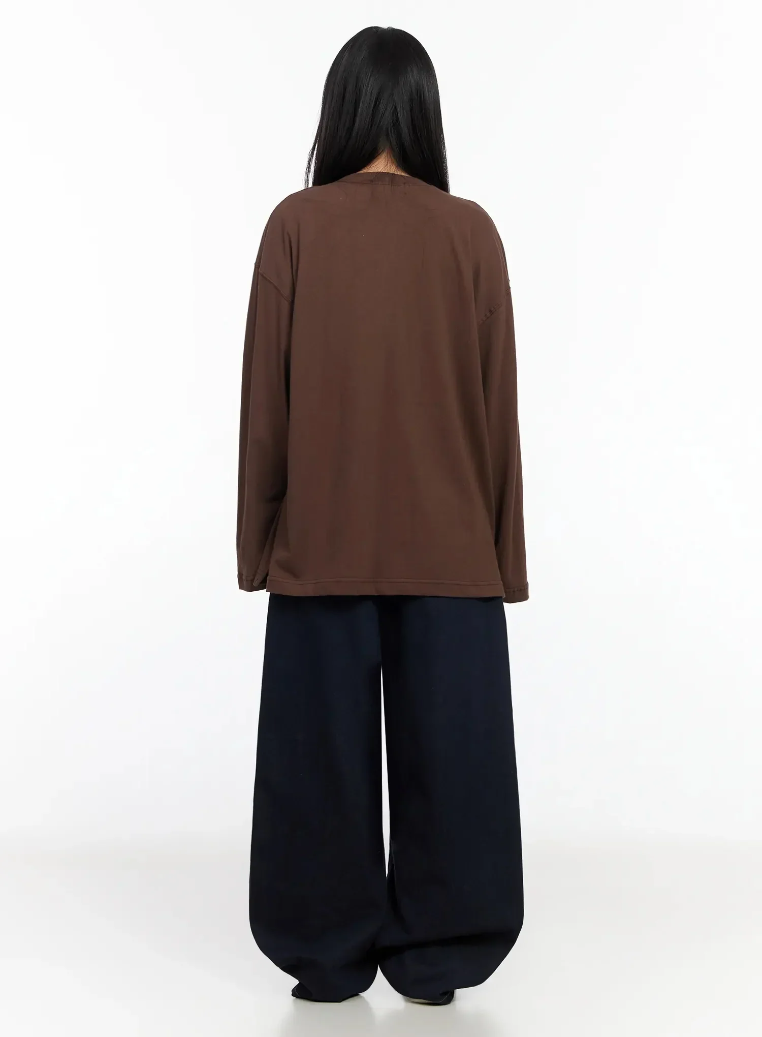 Annette Dark-Wash No-Fade Baggy Jeans IA507 - Image 8