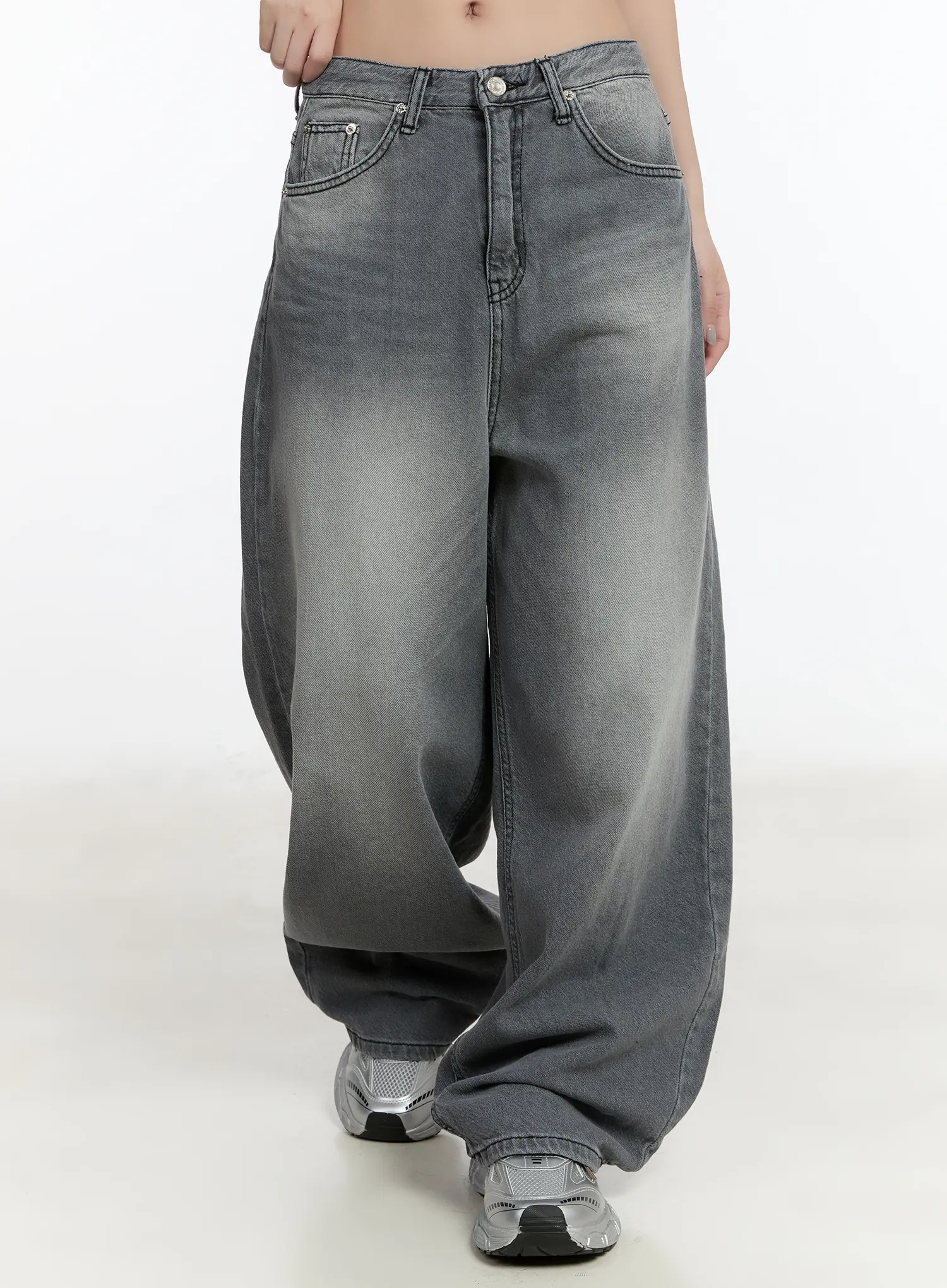 Armani Washed Wide Leg Jeans CM511