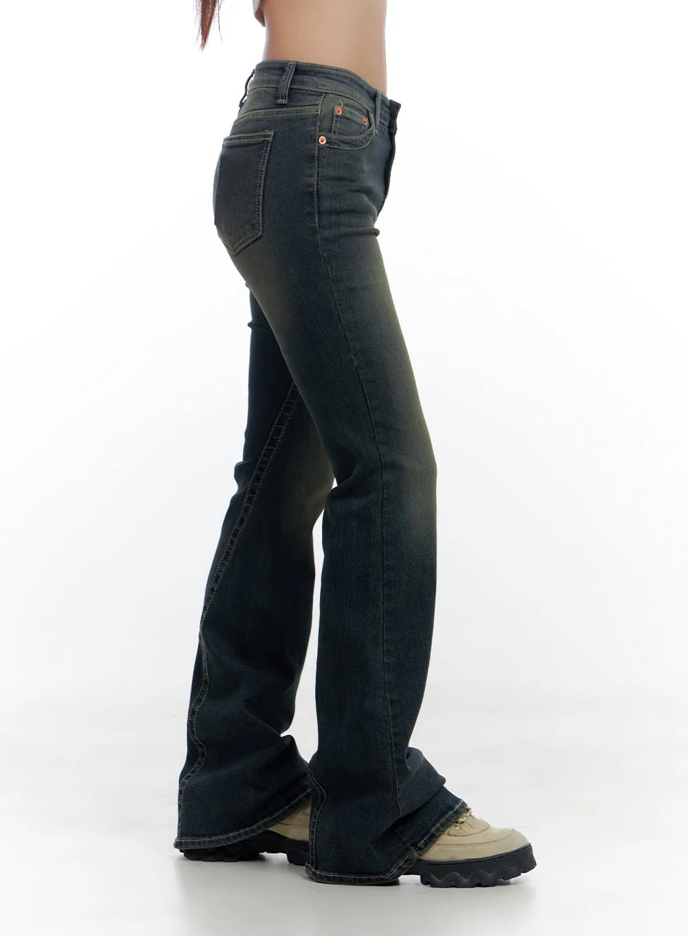 Aspen SlimFit Washed Bootcut Denim Jeans CS424 - Image 5