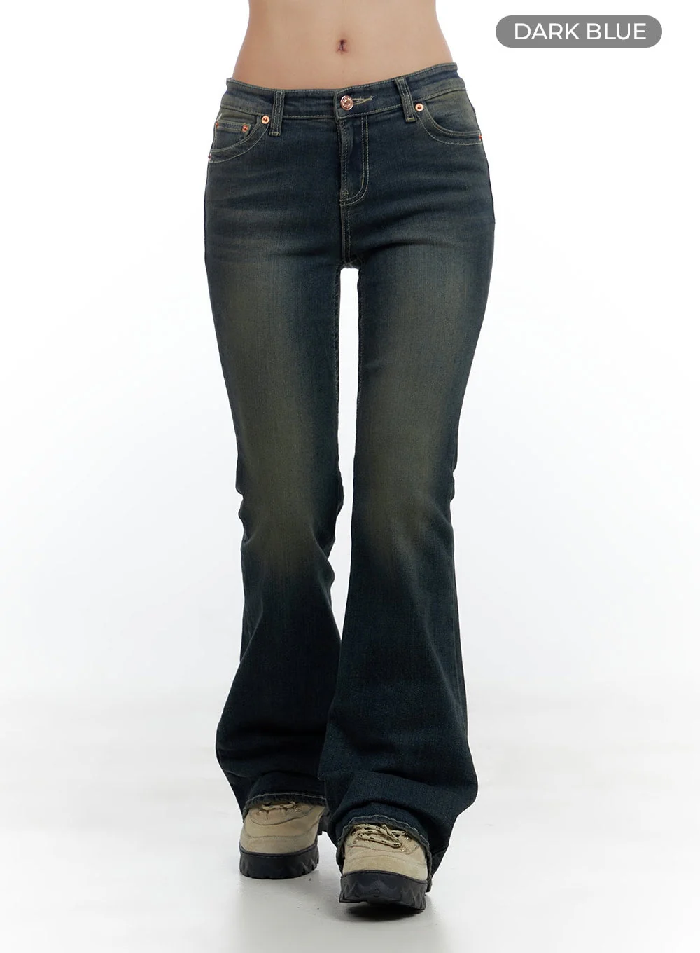 Aspen SlimFit Washed Bootcut Denim Jeans CS424 - Image 8