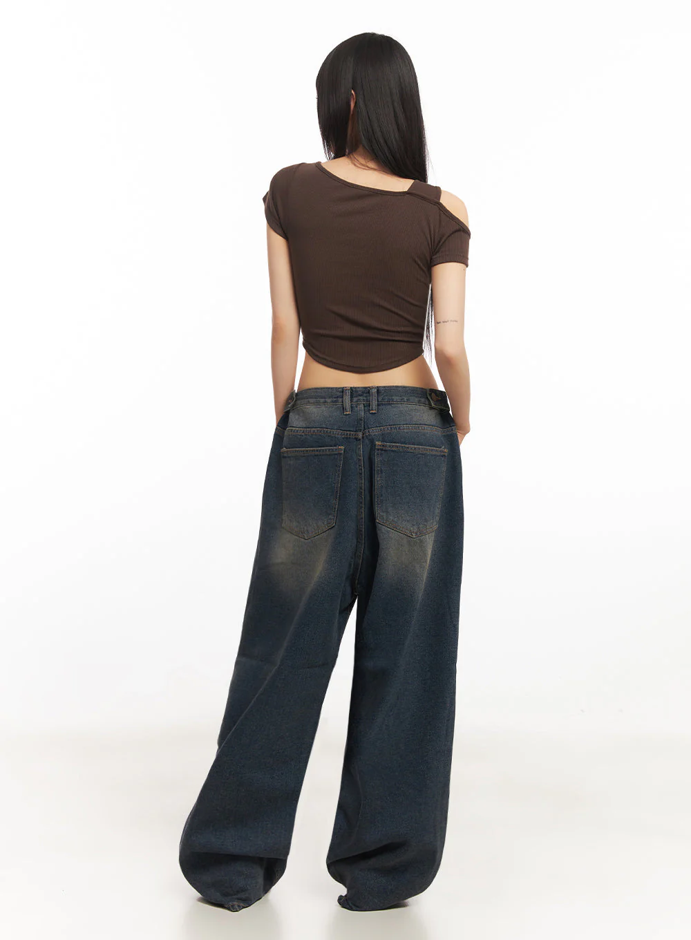 Asymmetric Cut-Out Crop Top IY502 - Image 14
