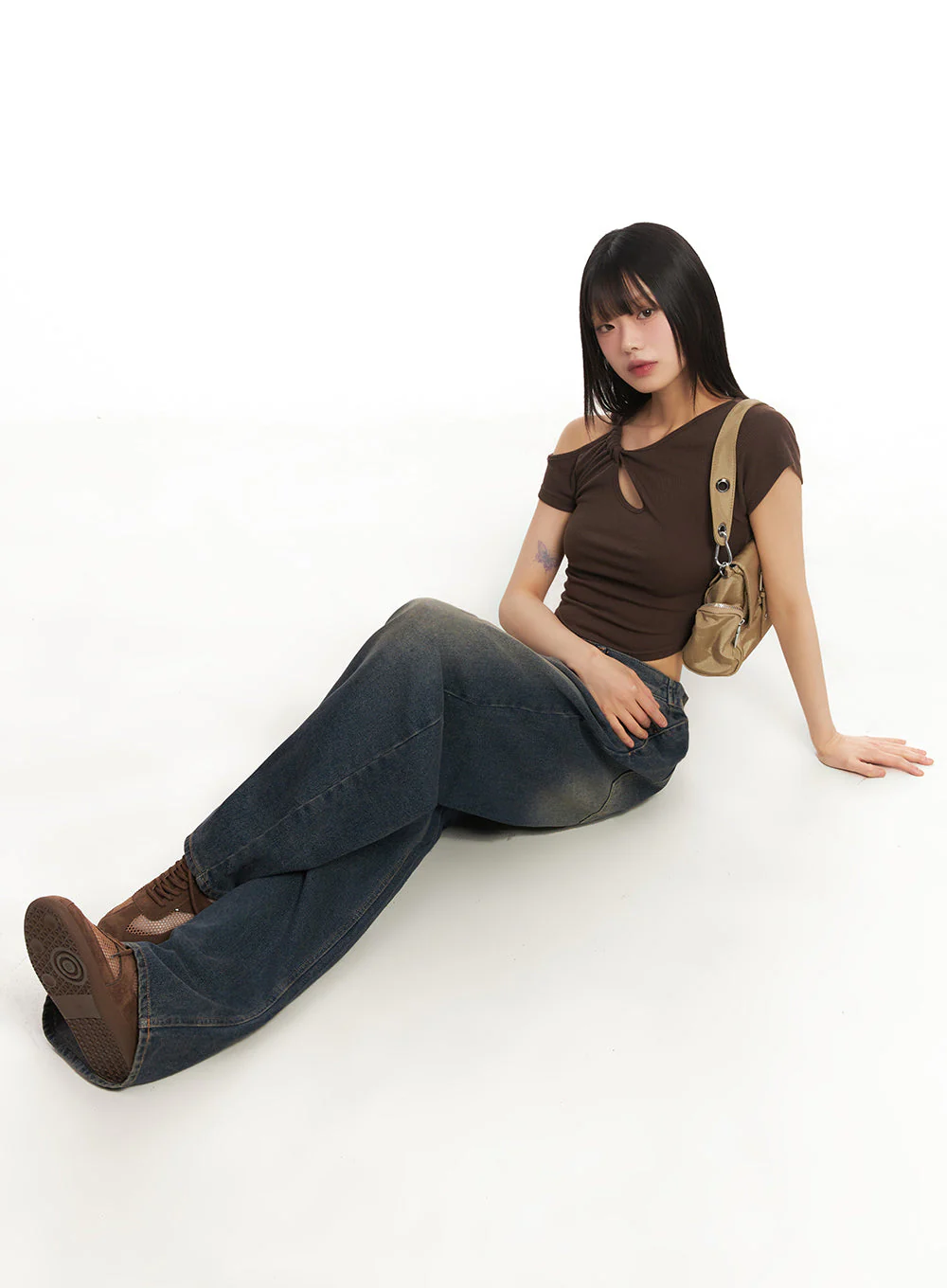 Asymmetric Cut-Out Crop Top IY502 - Image 15