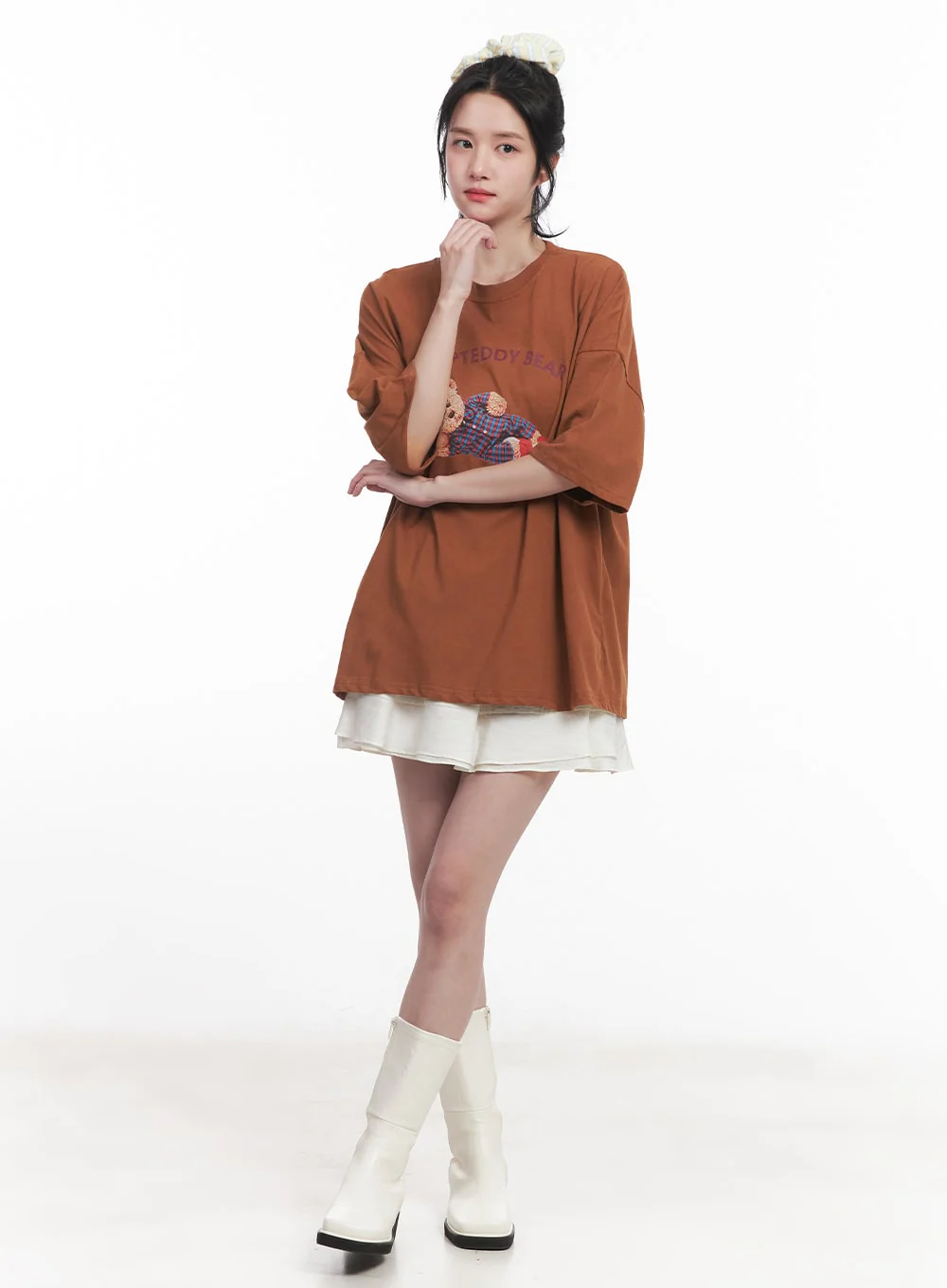 Asymmetric Frill Flair Mini Skirt CY526
