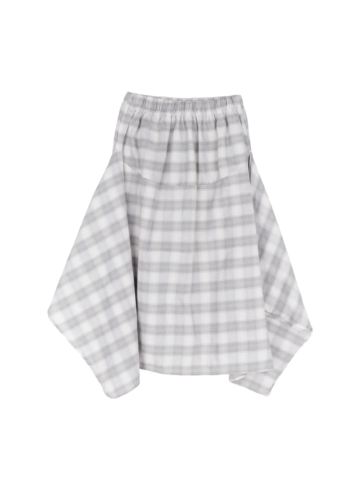 Asymmetric Plaid Midi Skirt CF506 - Image 12