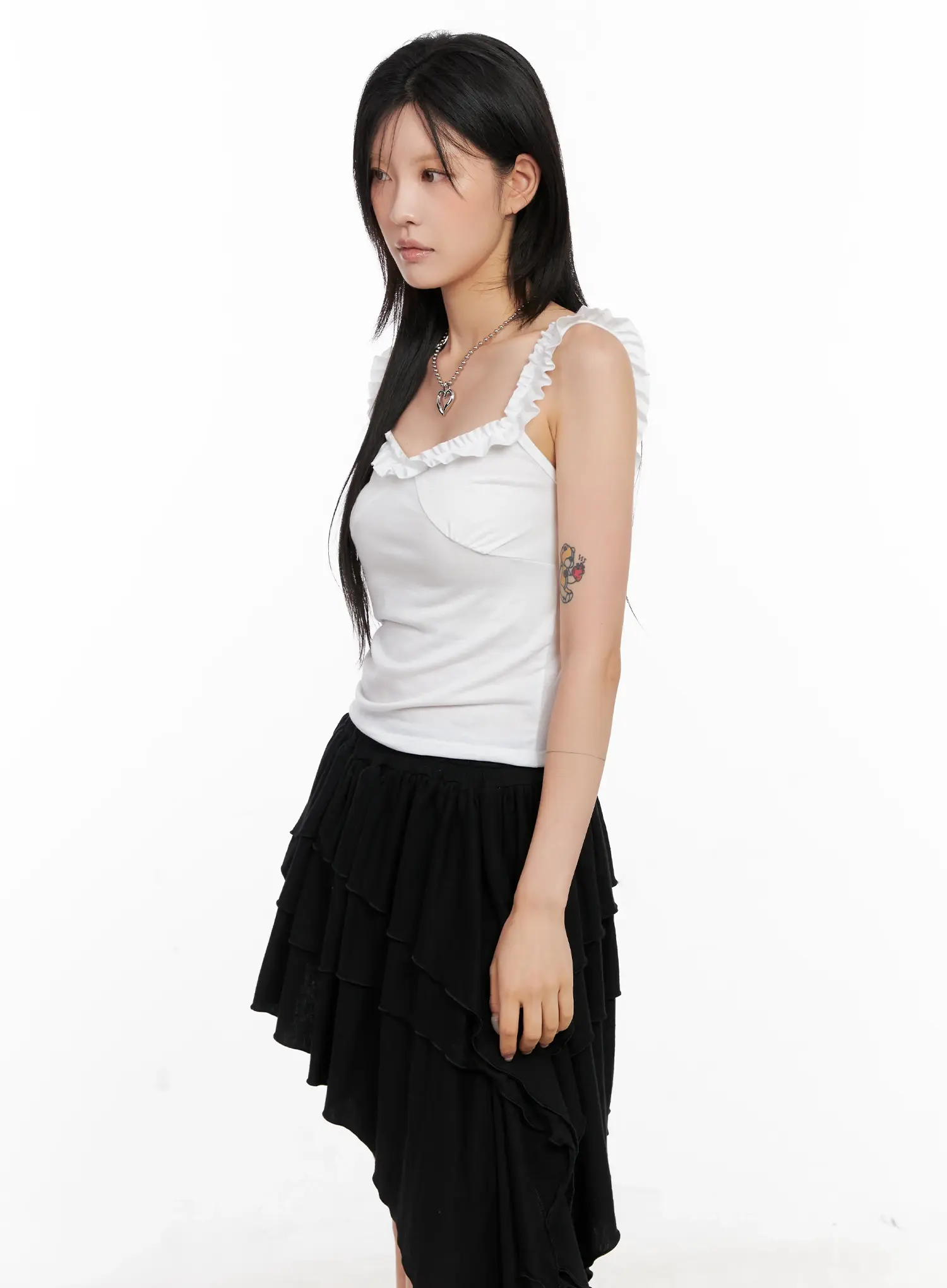Asymmetric Ruffle Dress CL528 - Image 13