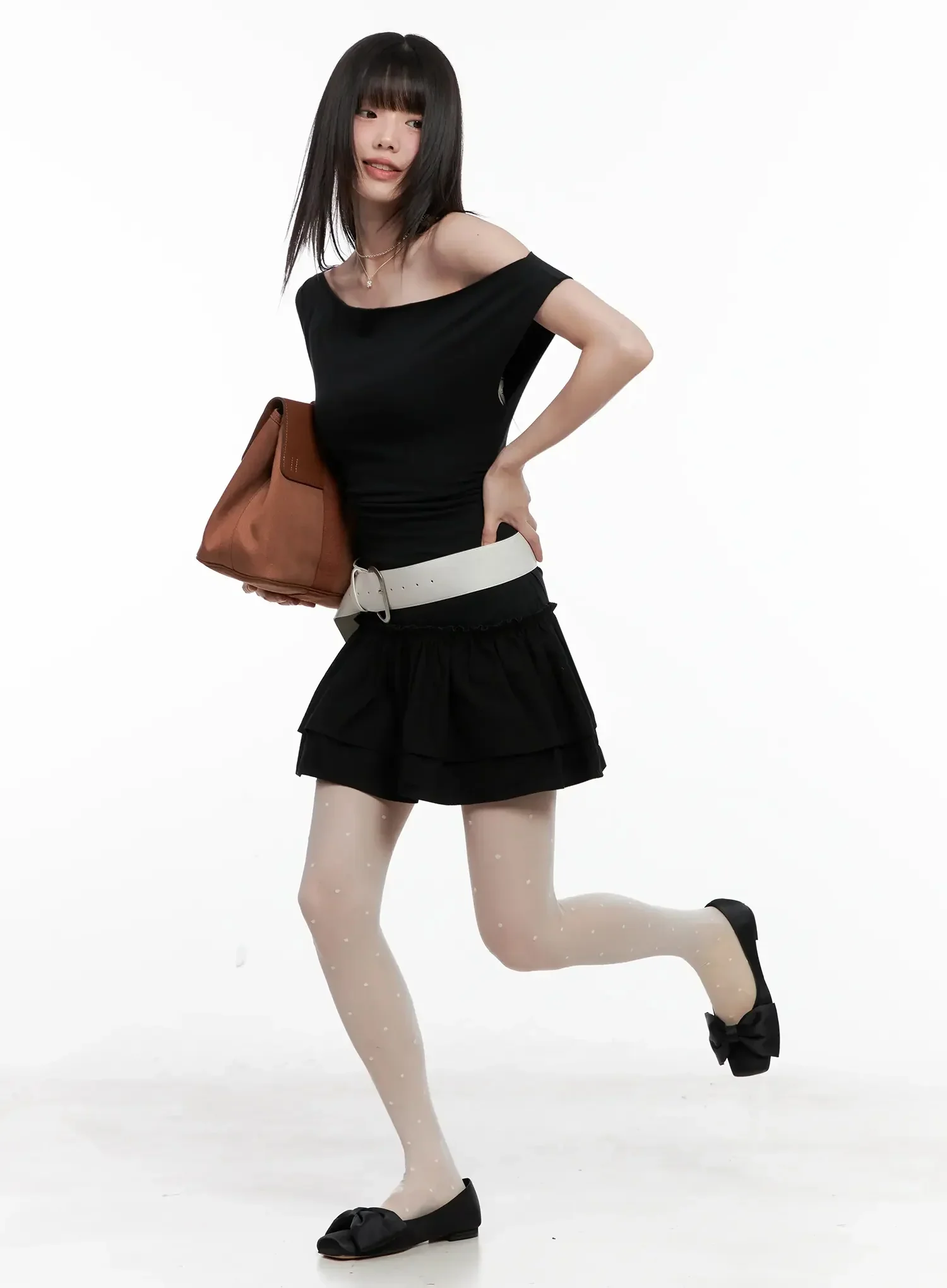 Asymmetrical Ruffle Off-Shoulder Dress IL531 - Image 2