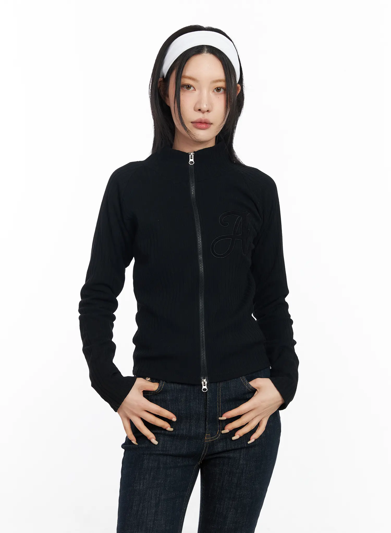 Athletic Zip-Up Track Jacket CF526 - Image 2
