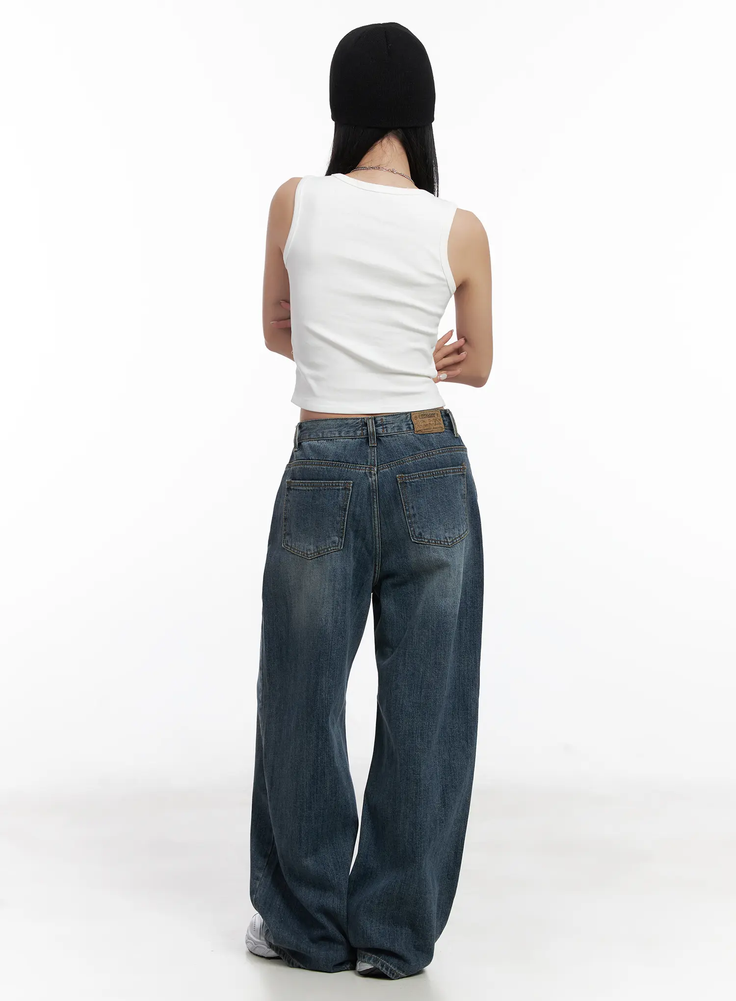 Aya Washed Baggy Jeans CN528 - Image 4