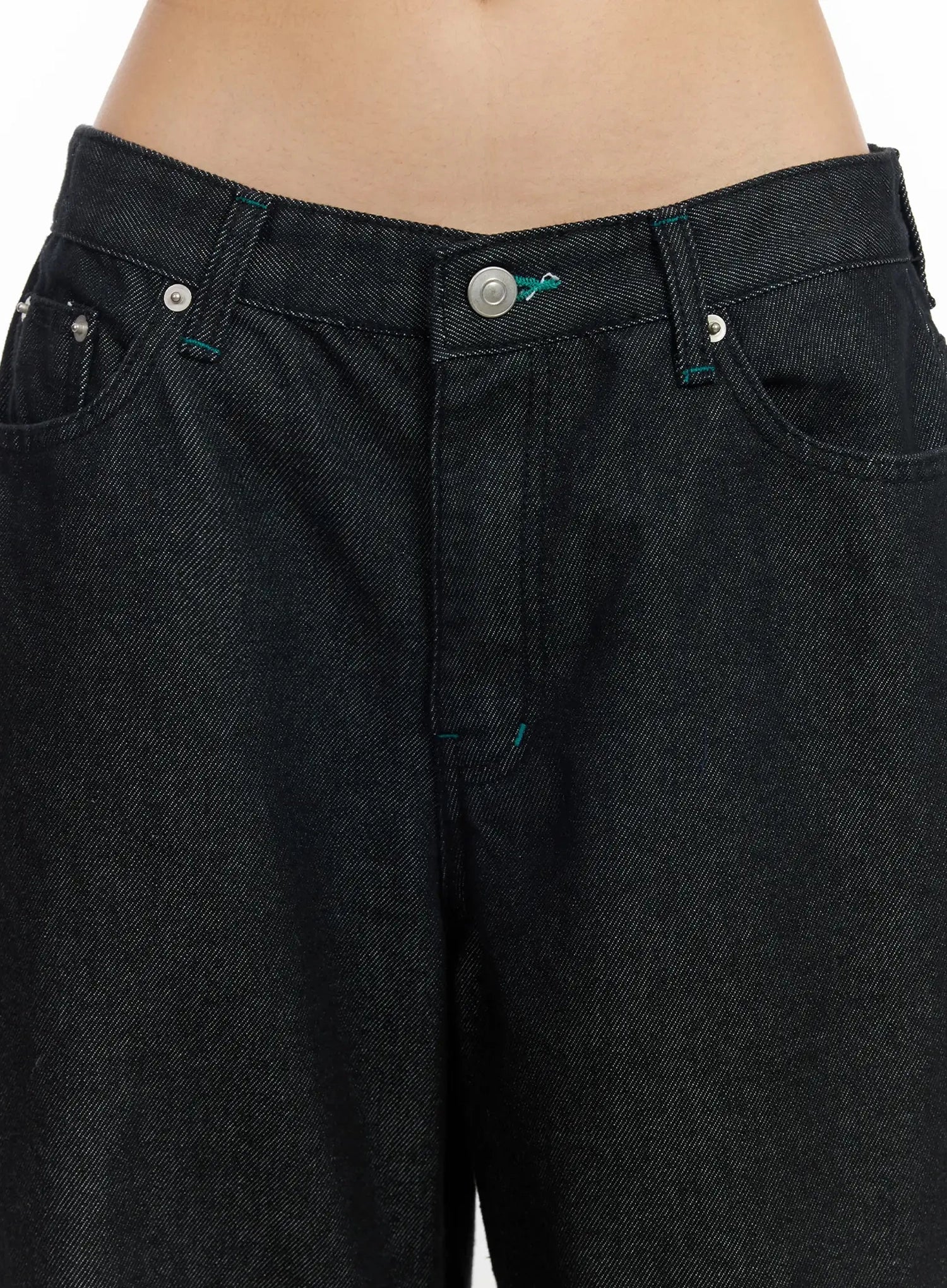 Ayah Casual Wide Leg Jeans IM530 - Image 4
