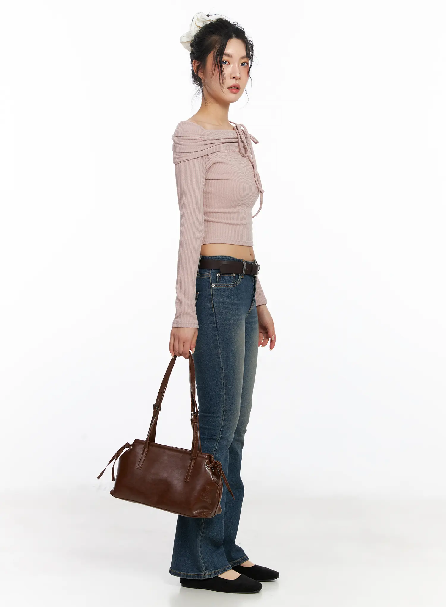 Azalea Washed Bootcut Flared Jeans CJ523 - Image 5