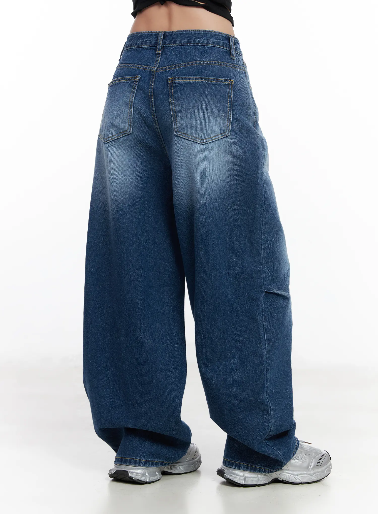 Azari Washed Baggy Jeans CJ530 - Image 4