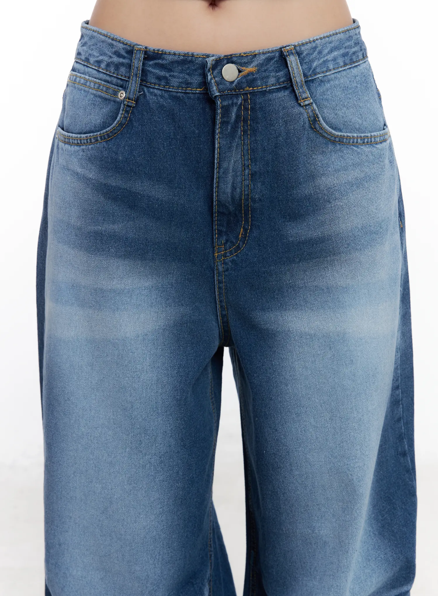 Azari Washed Baggy Jeans CJ530 - Image 8