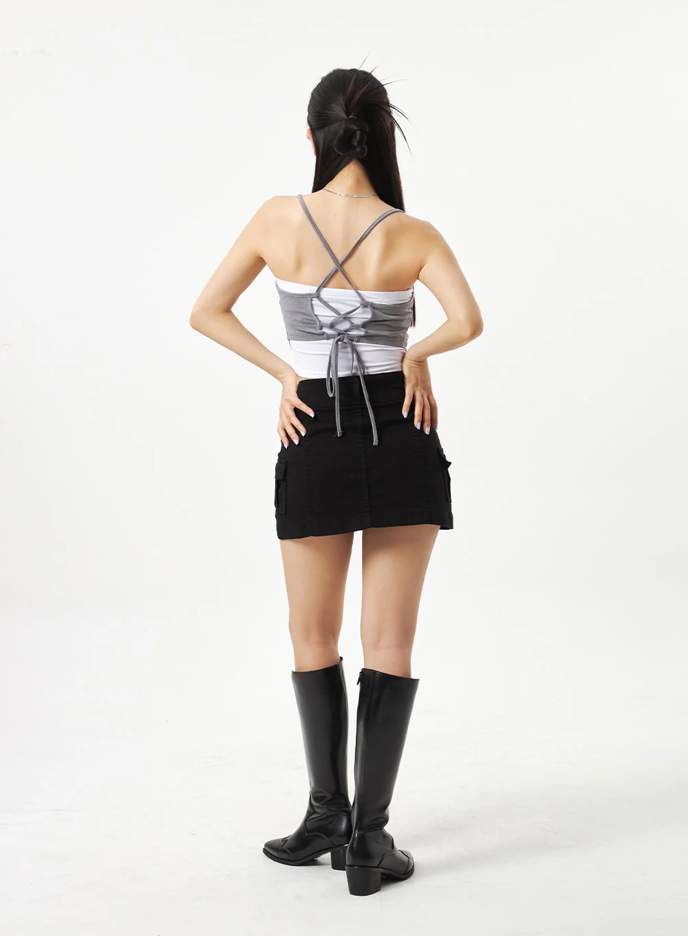 Back Lace-Up Top CA321 - Image 12