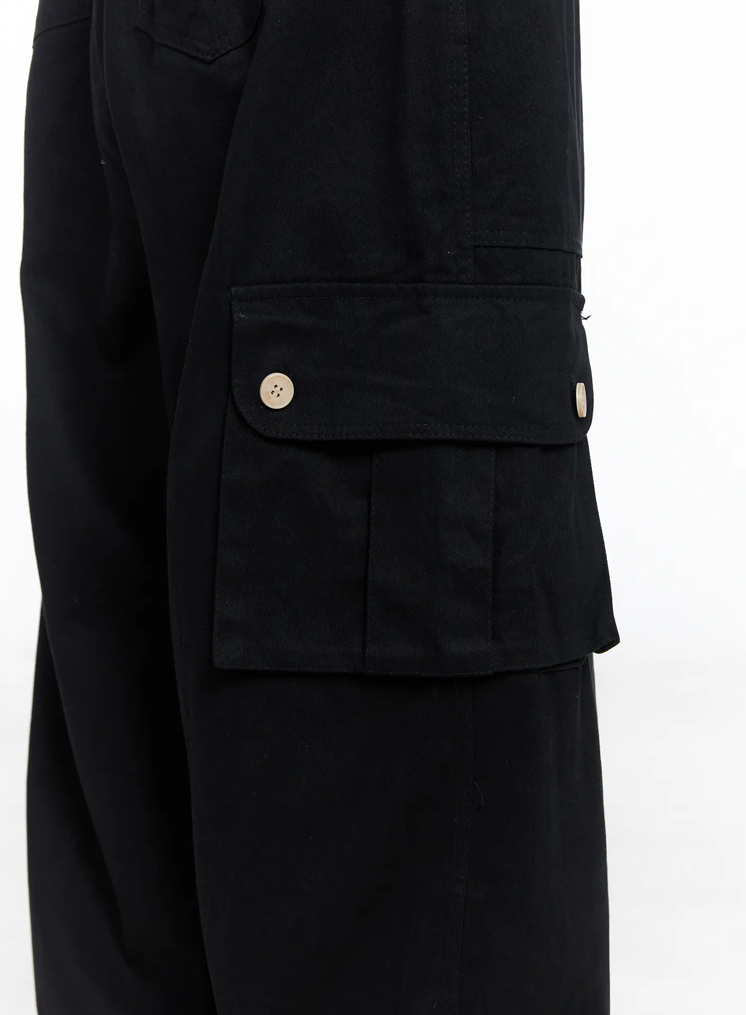 Baggy Cotton Pants with Back Pocket CG529 - Image 4