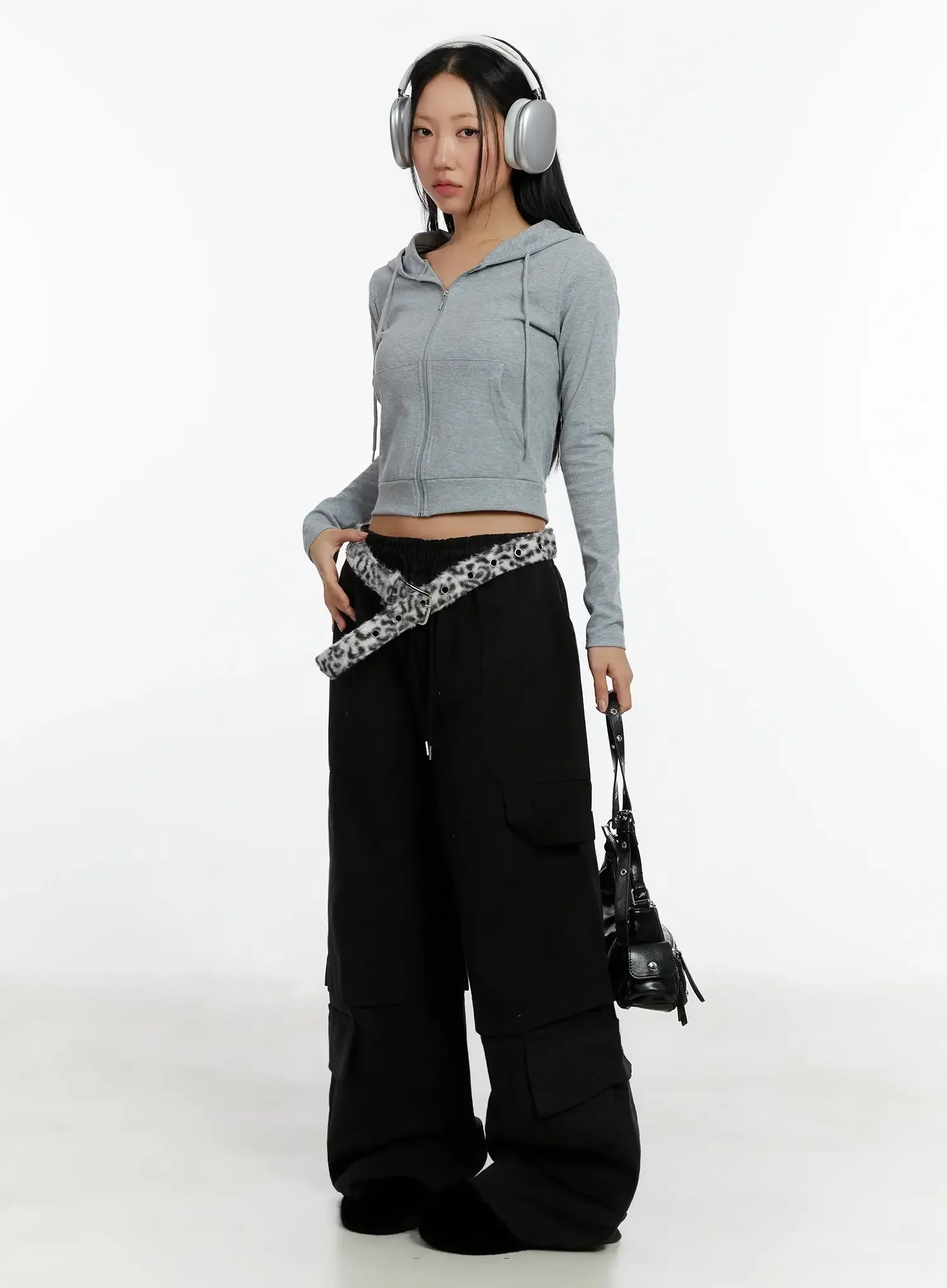 Baggy Drawstring Cargo Pants ID525 - Image 15