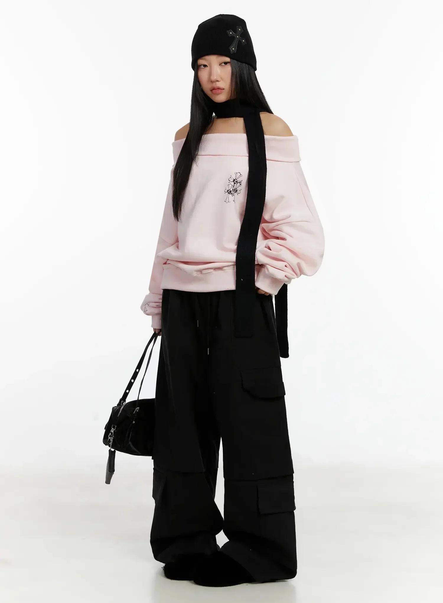Baggy Drawstring Cargo Pants ID525 - Image 2