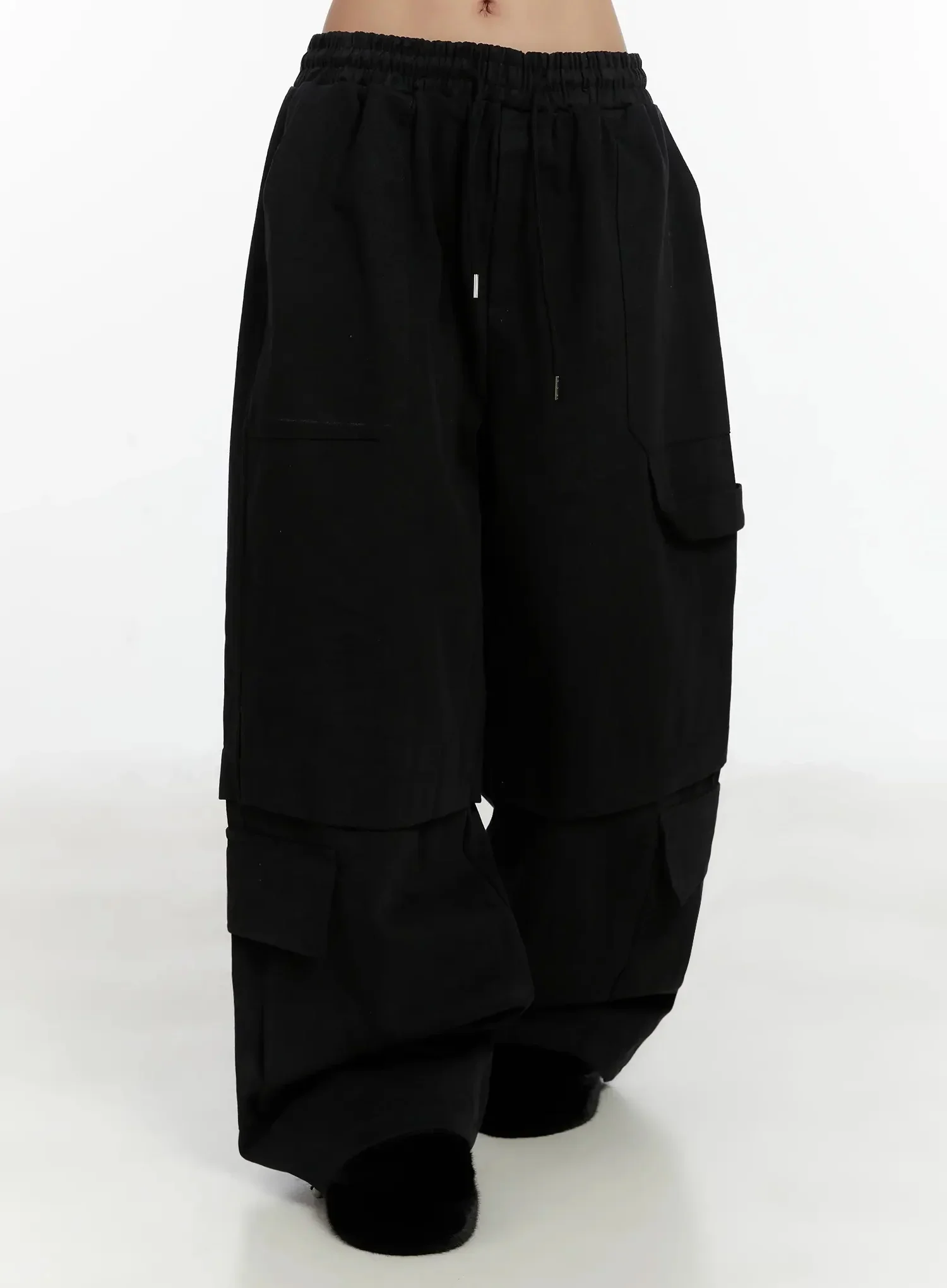 Baggy Drawstring Cargo Pants ID525 - Image 5