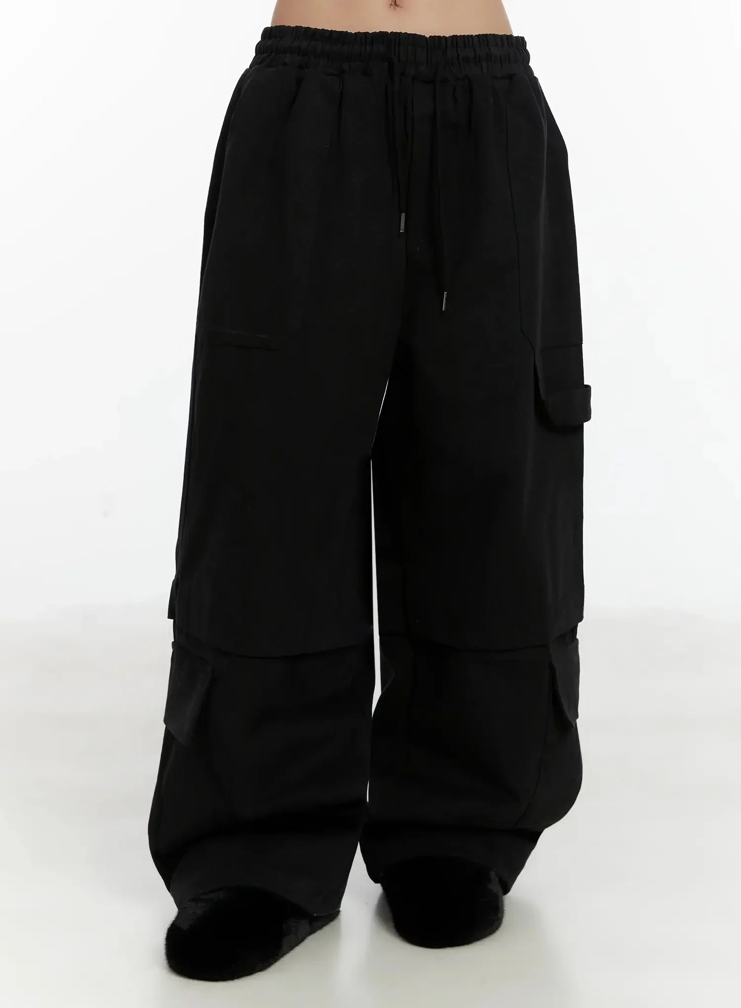 Baggy Drawstring Cargo Pants ID525 - Image 8