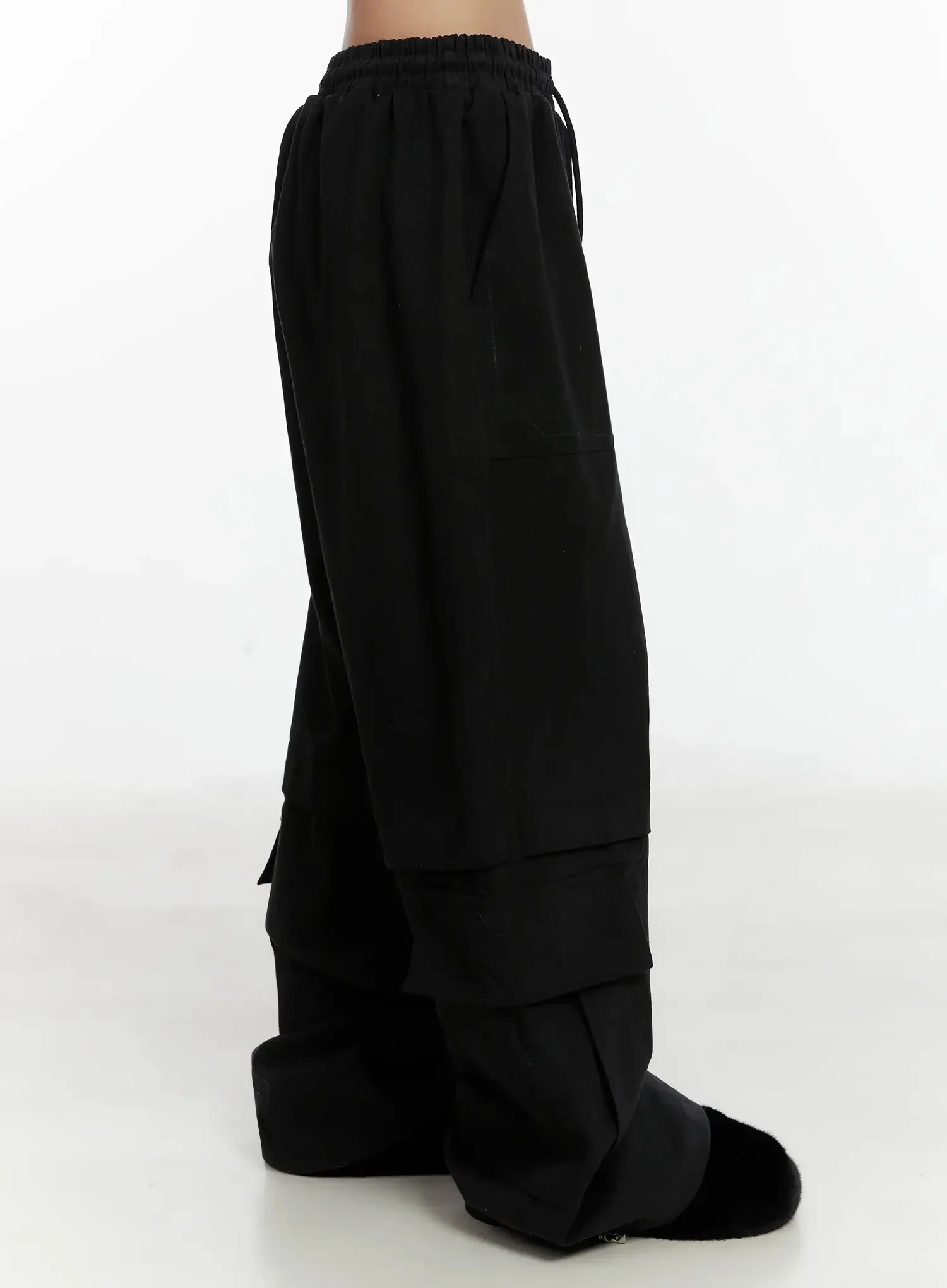 Baggy Drawstring Cargo Pants ID525 - Image 9