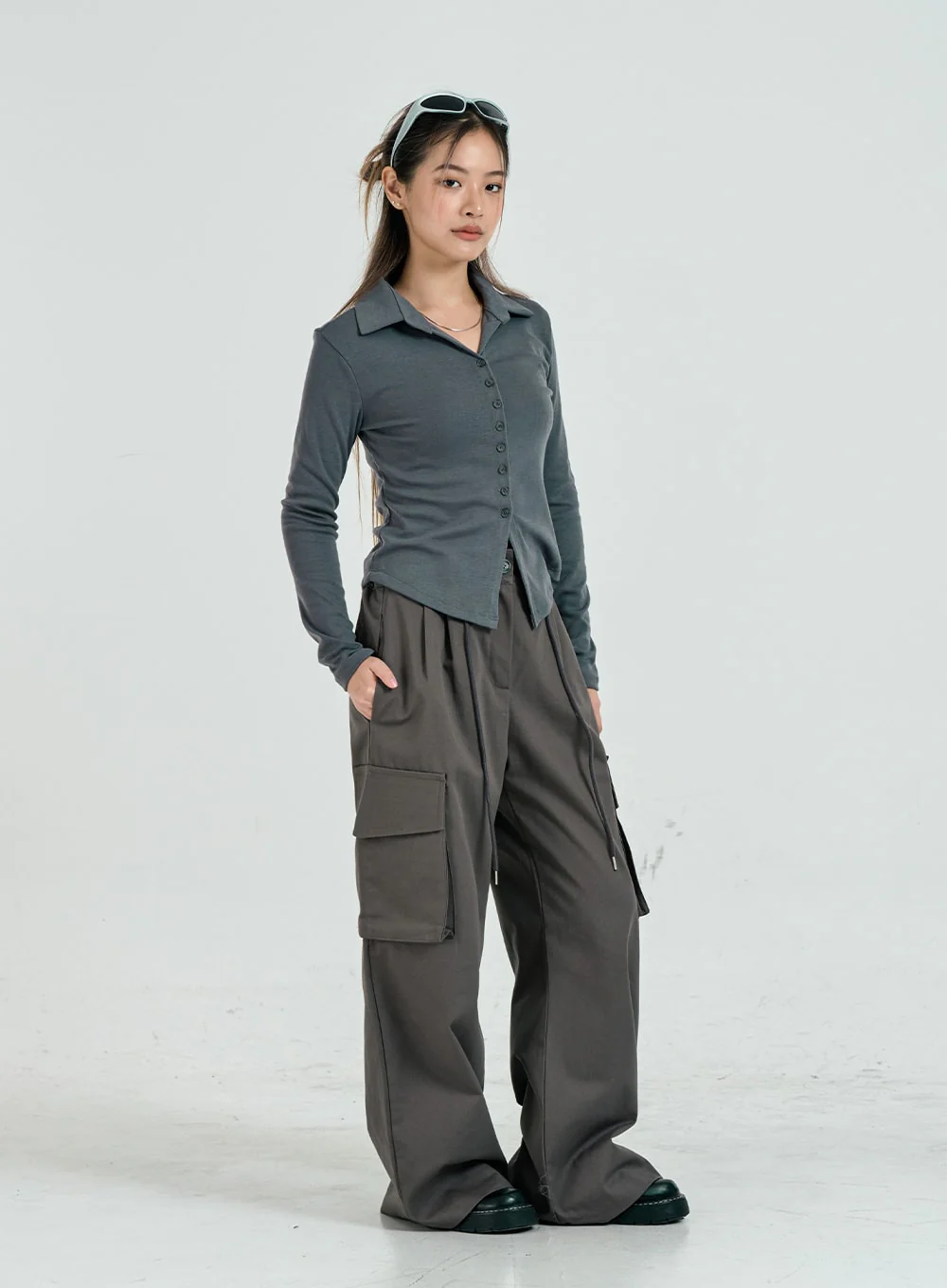 Baggy Maxi Cargo Pants CO14 - Image 10