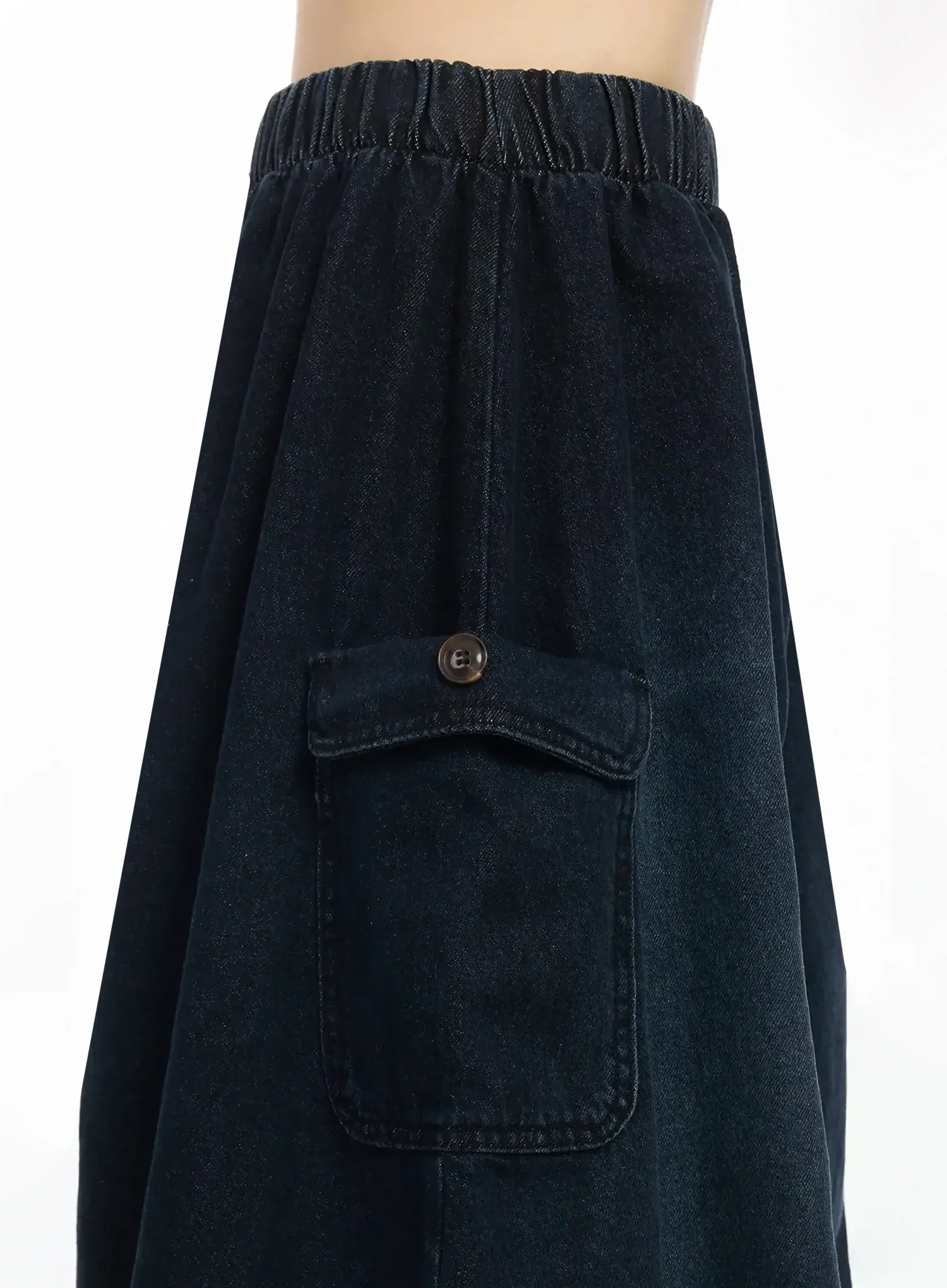 Balloon Denim Skirt IM530 - Image 10