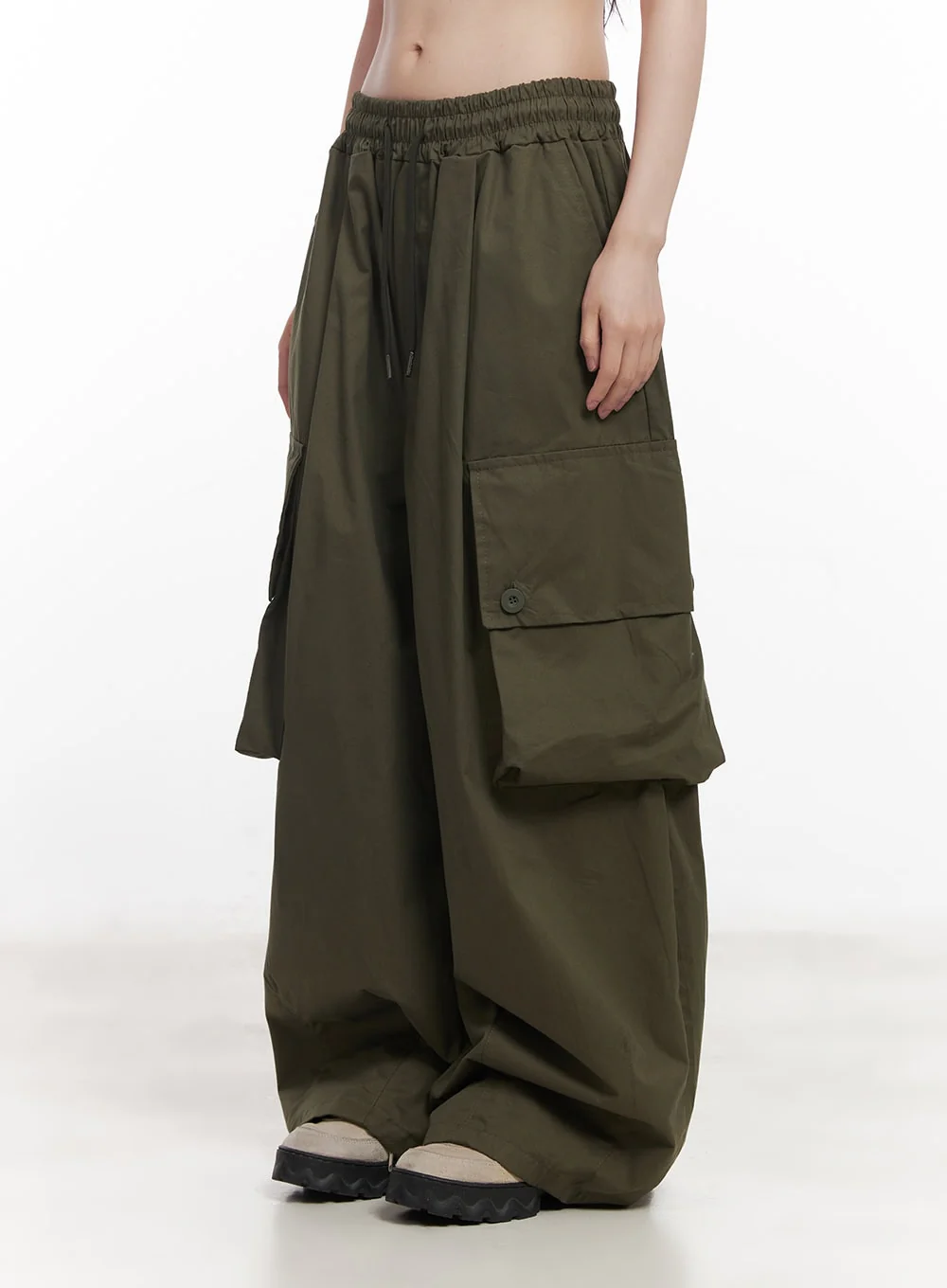 Balloon-Fit Baggy Cargo Pants CY520 - Image 13