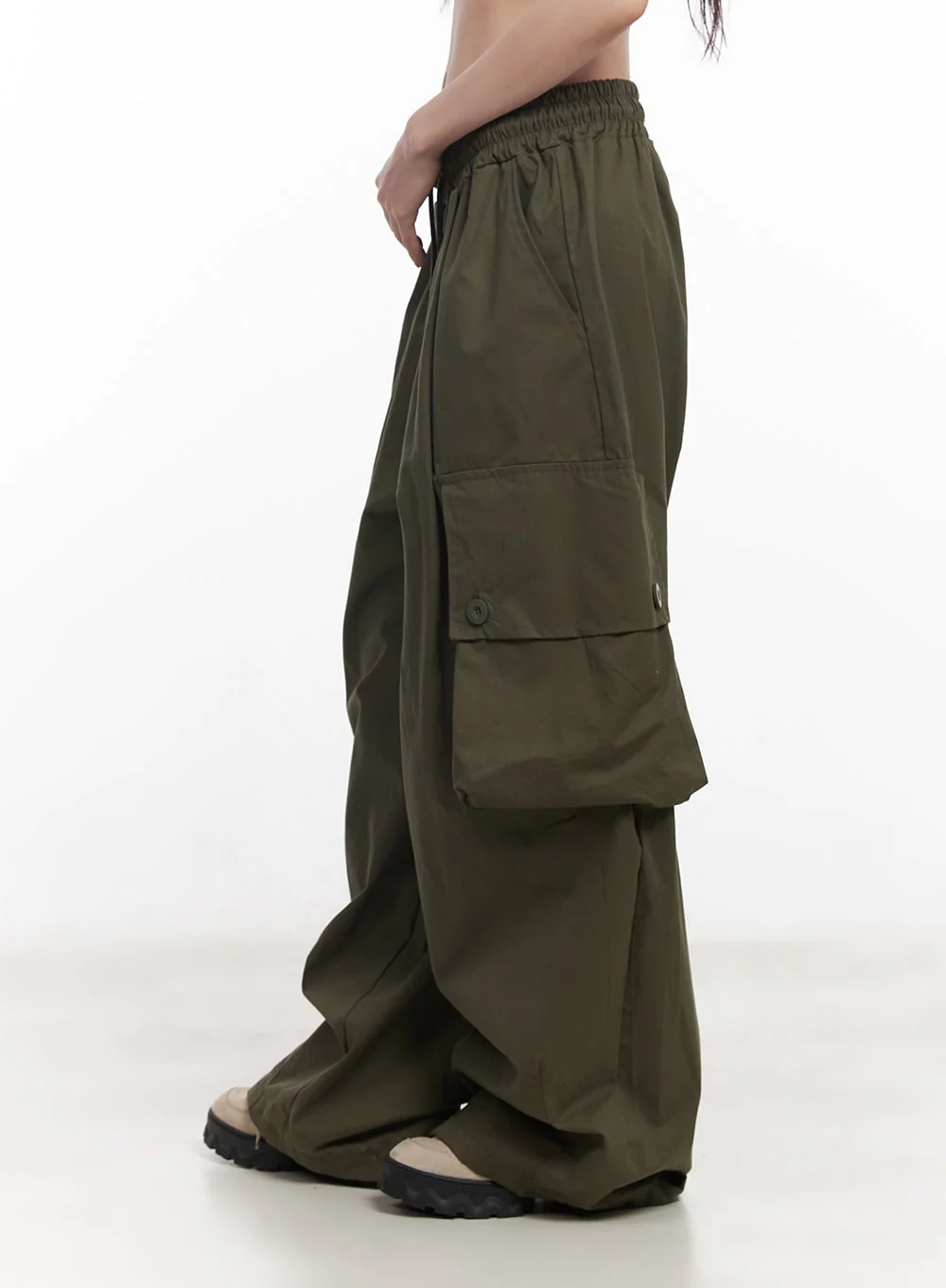 Balloon-Fit Baggy Cargo Pants CY520 - Image 3