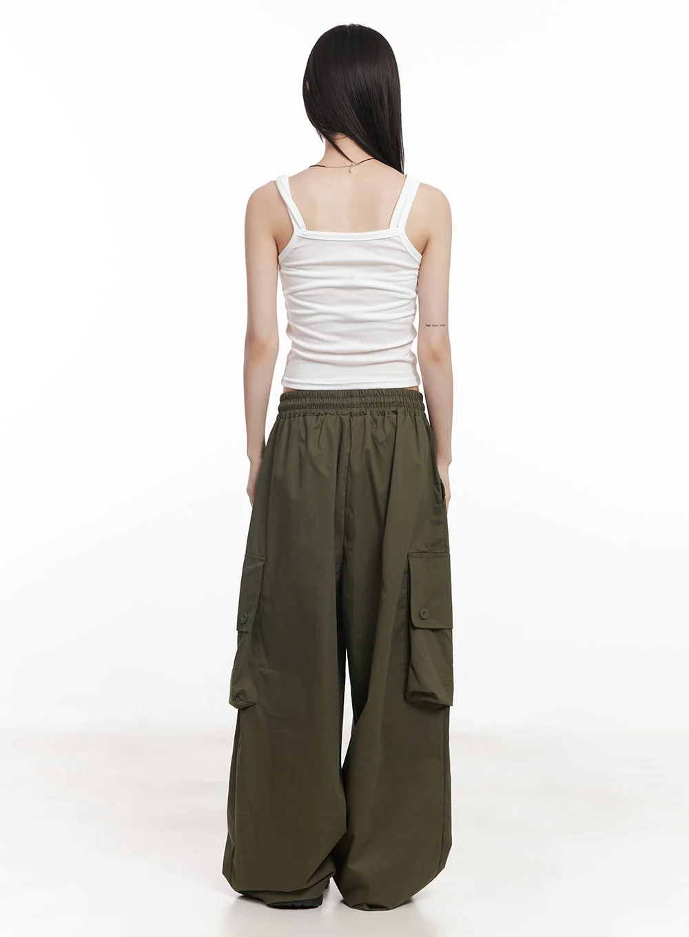 Balloon-Fit Baggy Cargo Pants CY520 - Image 7