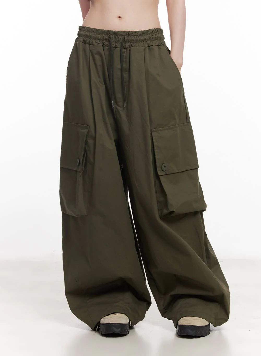 Balloon-Fit Baggy Cargo Pants CY520 - Image 8