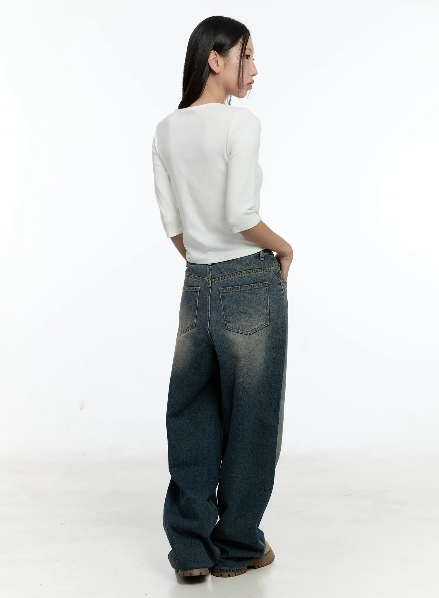 Basic 3/4 Sleeve Top CS517 - Image 4