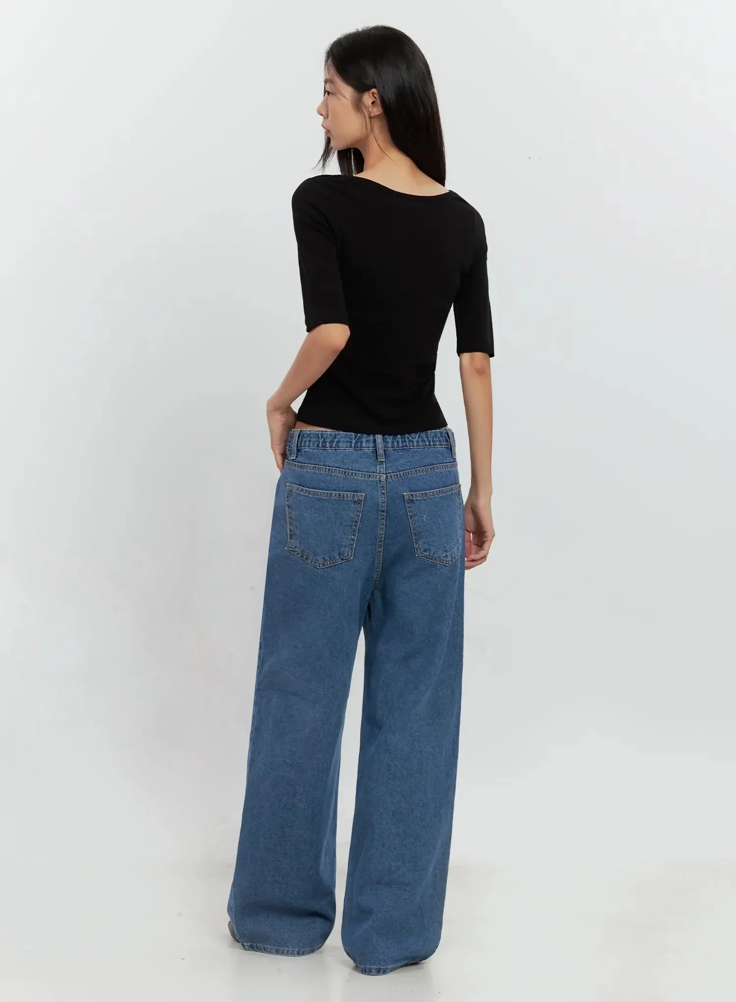 Basic 3/4-Sleeve Top IL528 - Image 16