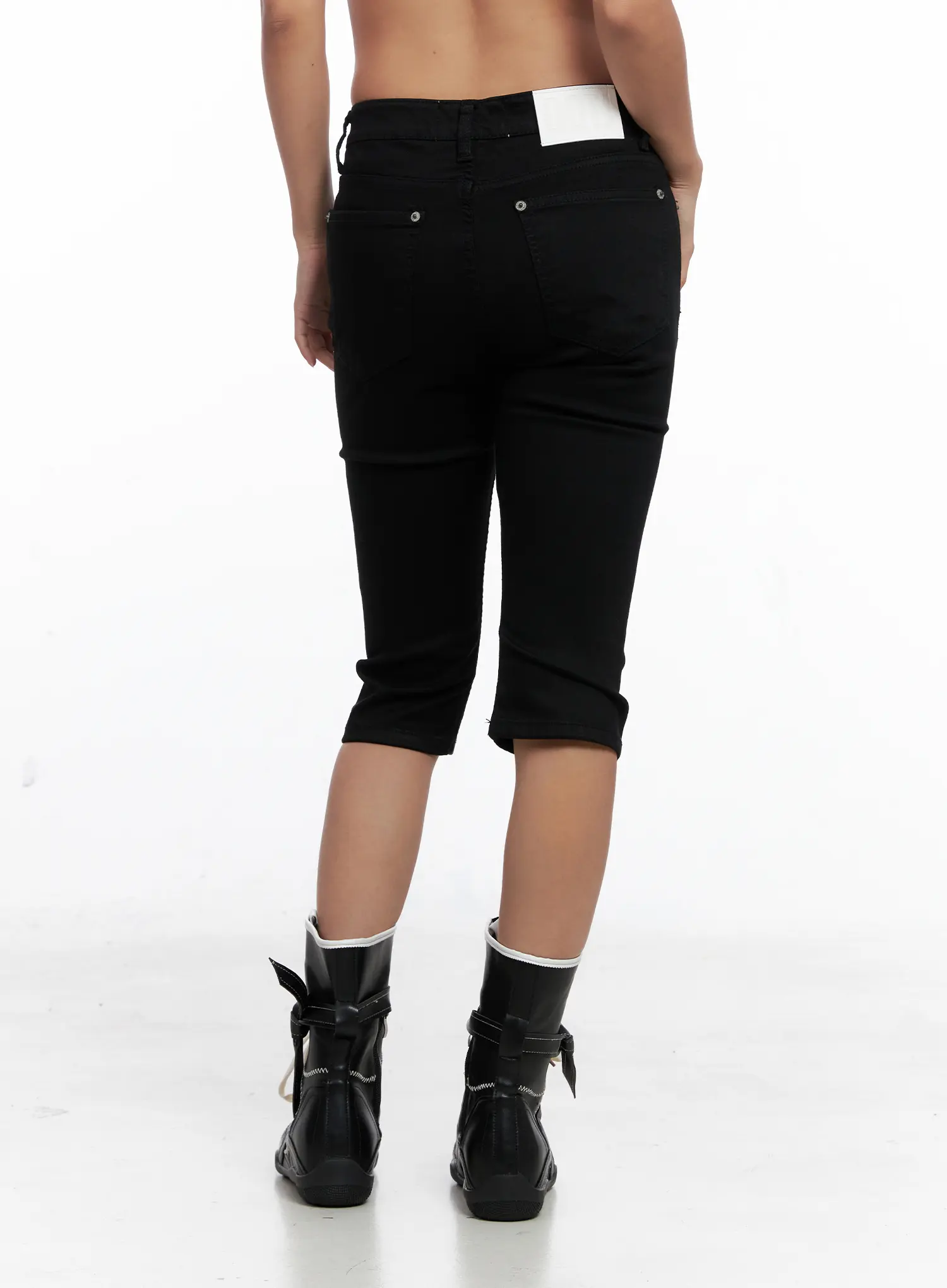 Basic Capri Cotton Pants CS522 - Image 5