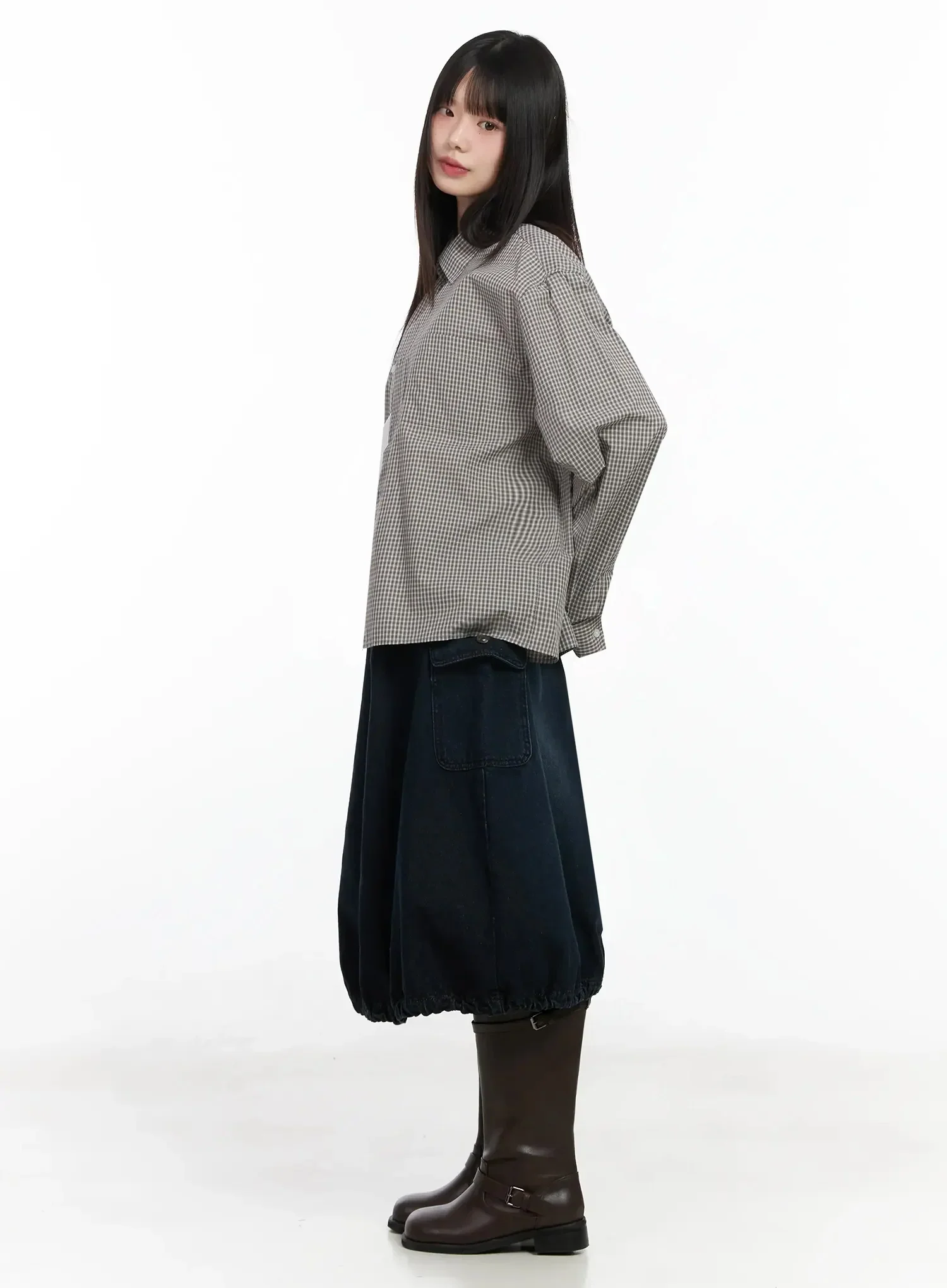 Basic Checkered Shirt IM530 - Image 11