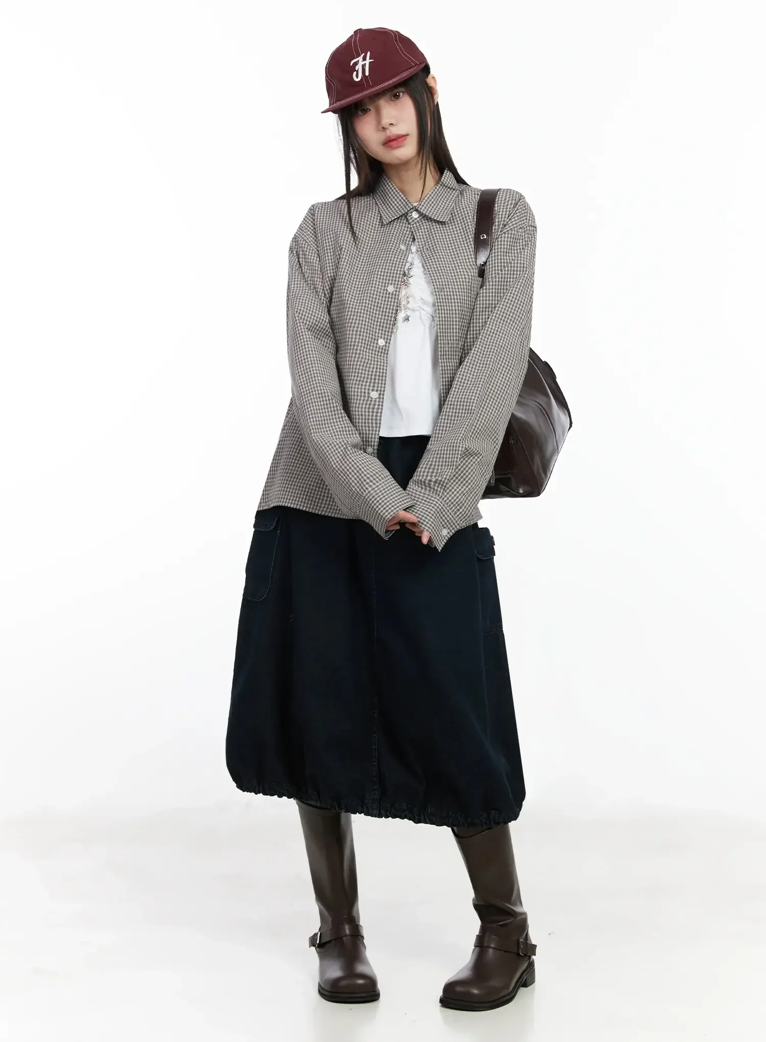 Basic Checkered Shirt IM530 - Image 13