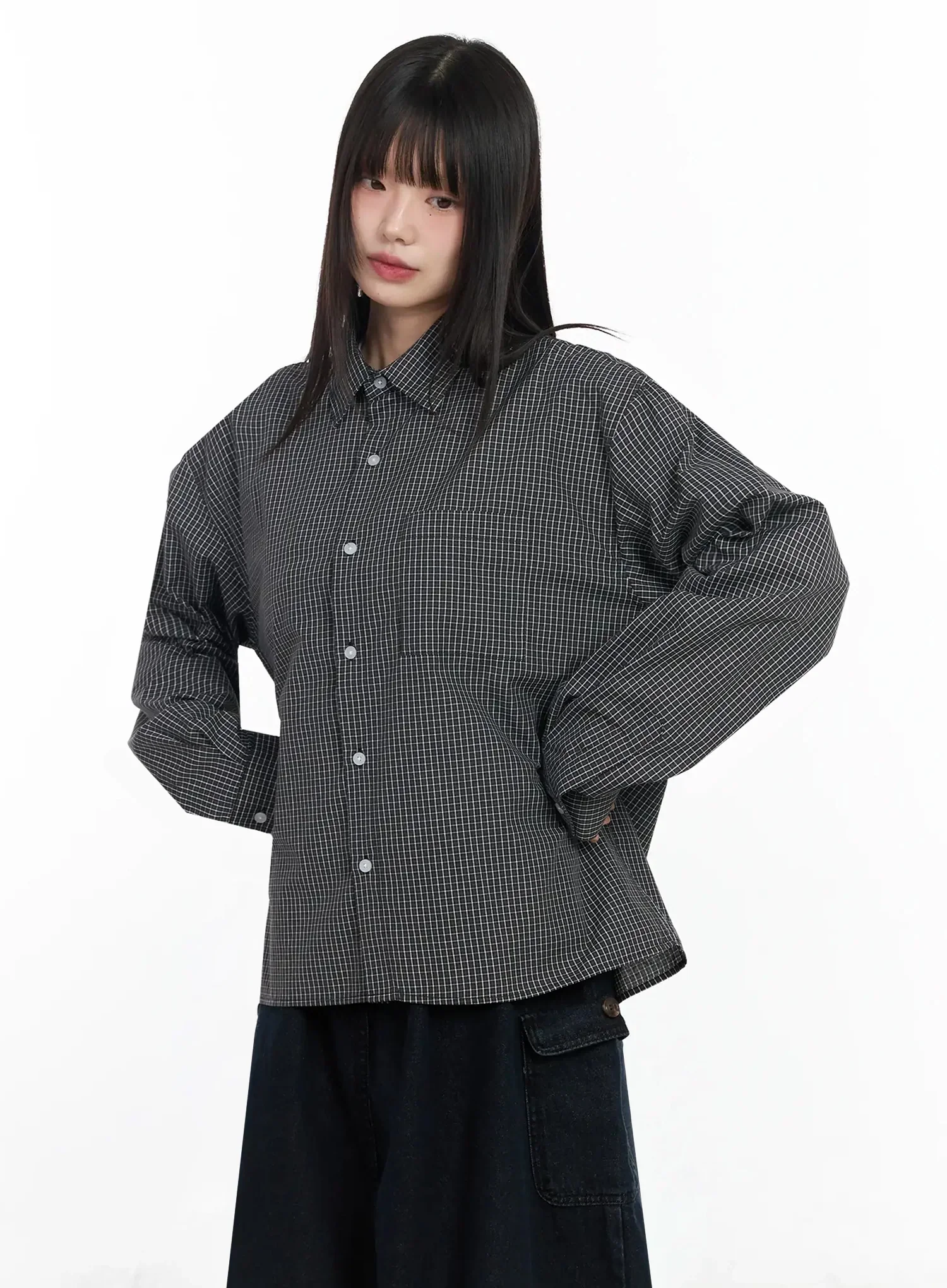 Basic Checkered Shirt IM530 - Image 16
