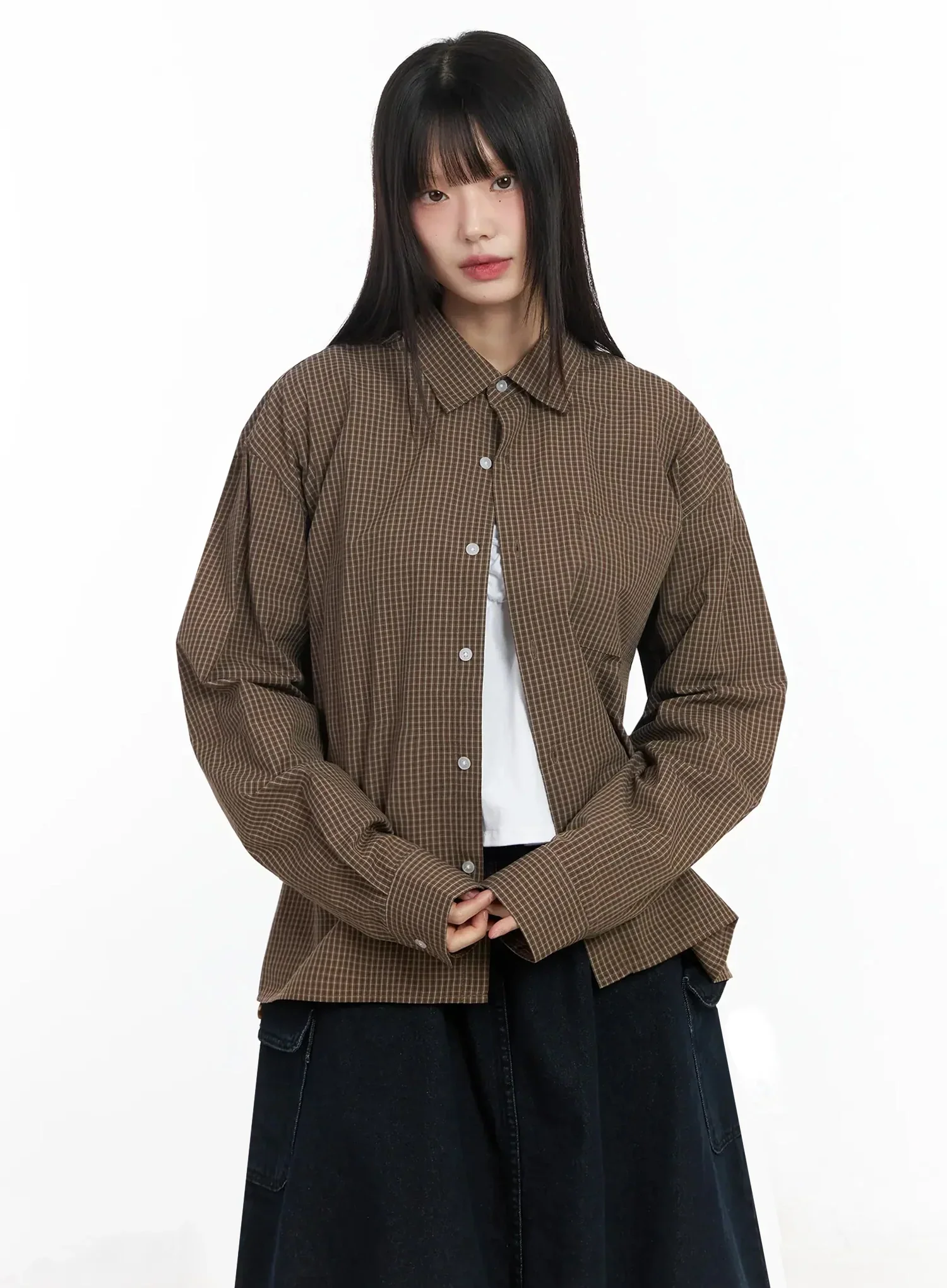 Basic Checkered Shirt IM530 - Image 2