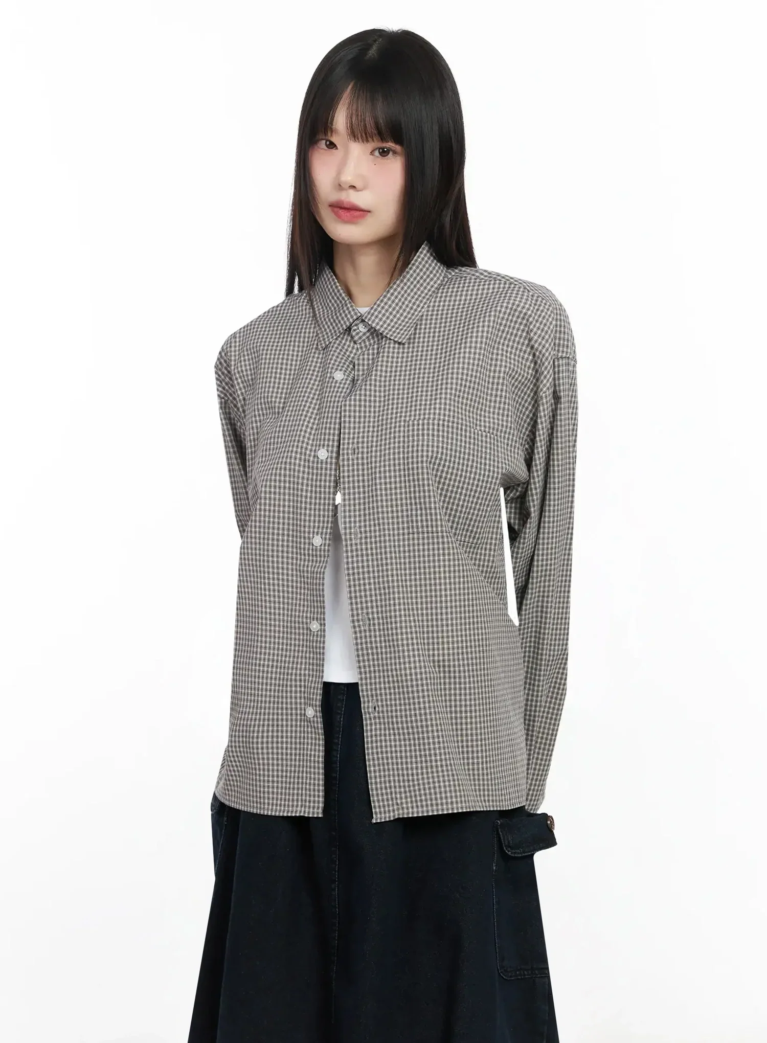 Basic Checkered Shirt IM530 - Image 3