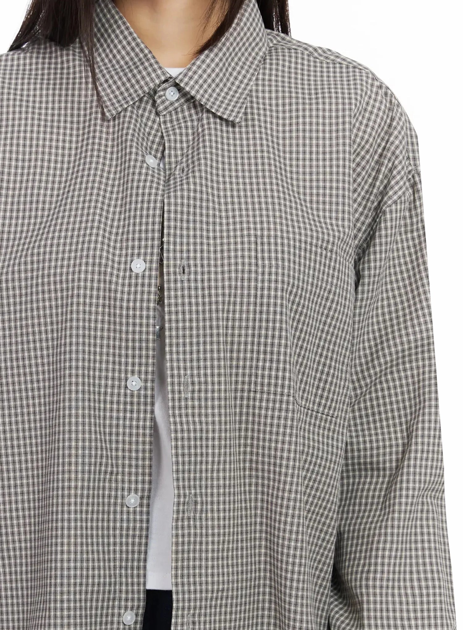 Basic Checkered Shirt IM530 - Image 4