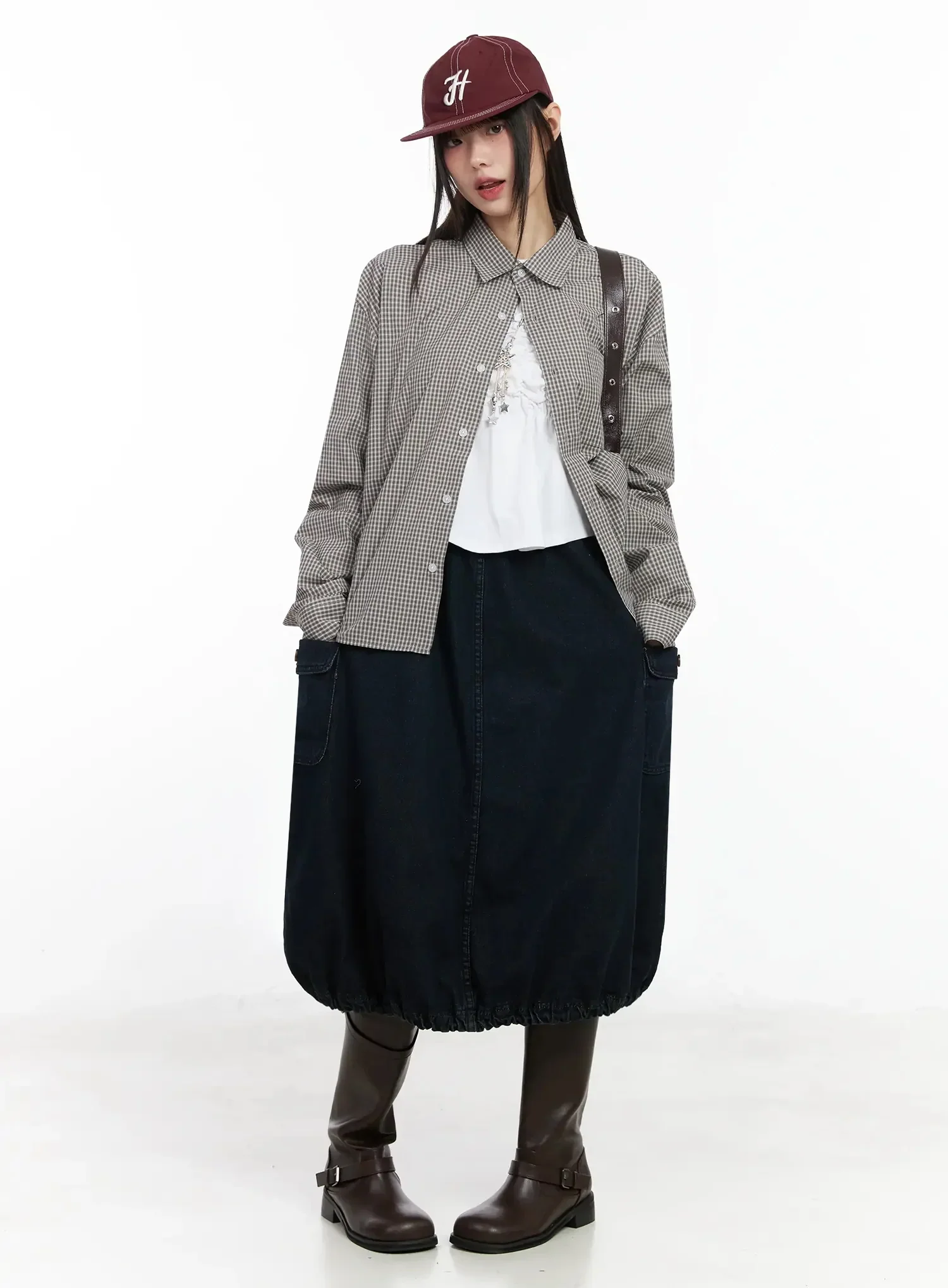 Basic Checkered Shirt IM530 - Image 6