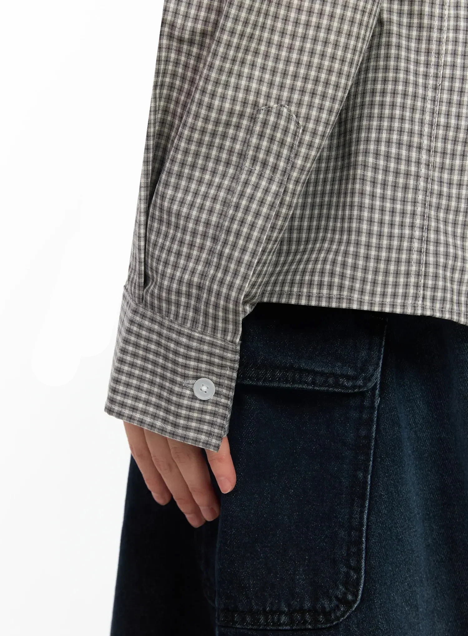 Basic Checkered Shirt IM530 - Image 9