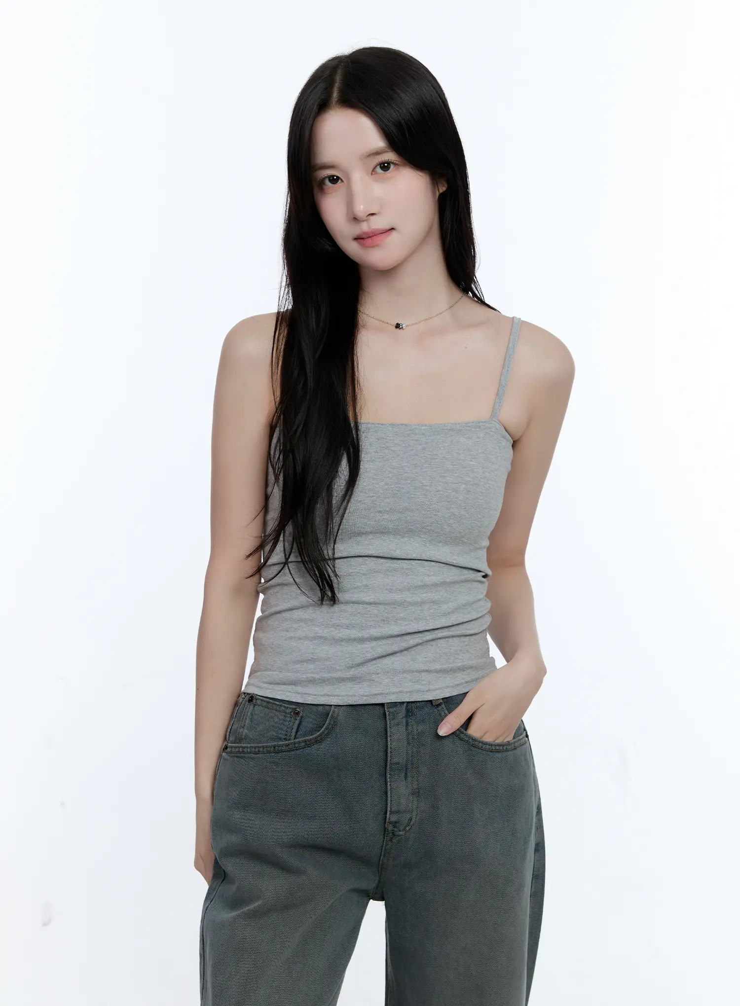 Basic Cotton Blend Stretch Cami CG512 - Image 9