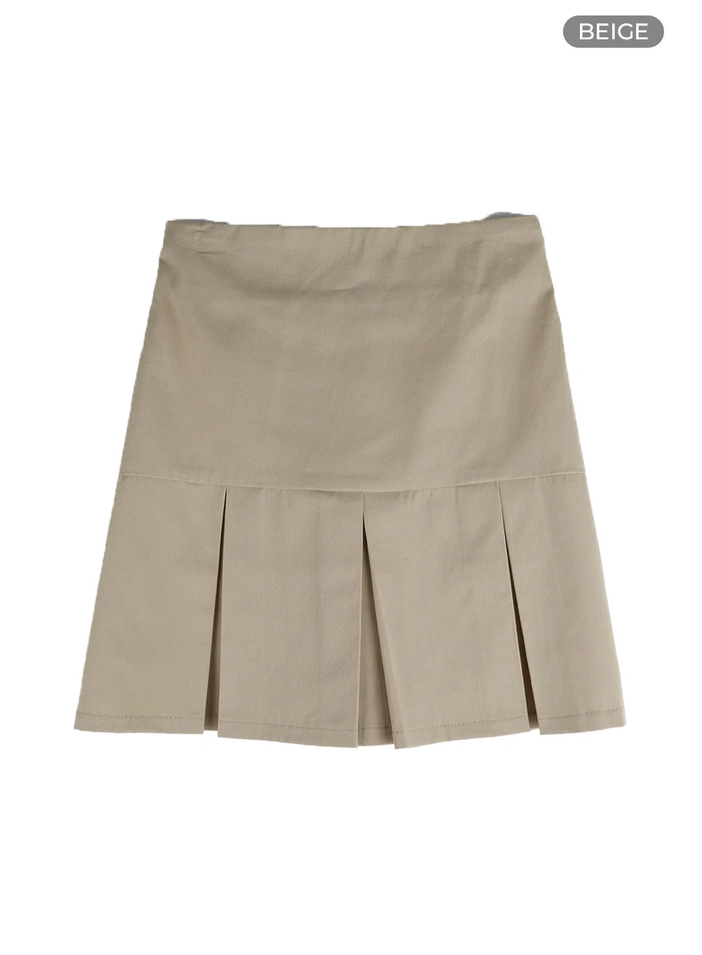 Basic Cotton Pleated Mini Skirt IM406 - Image 9