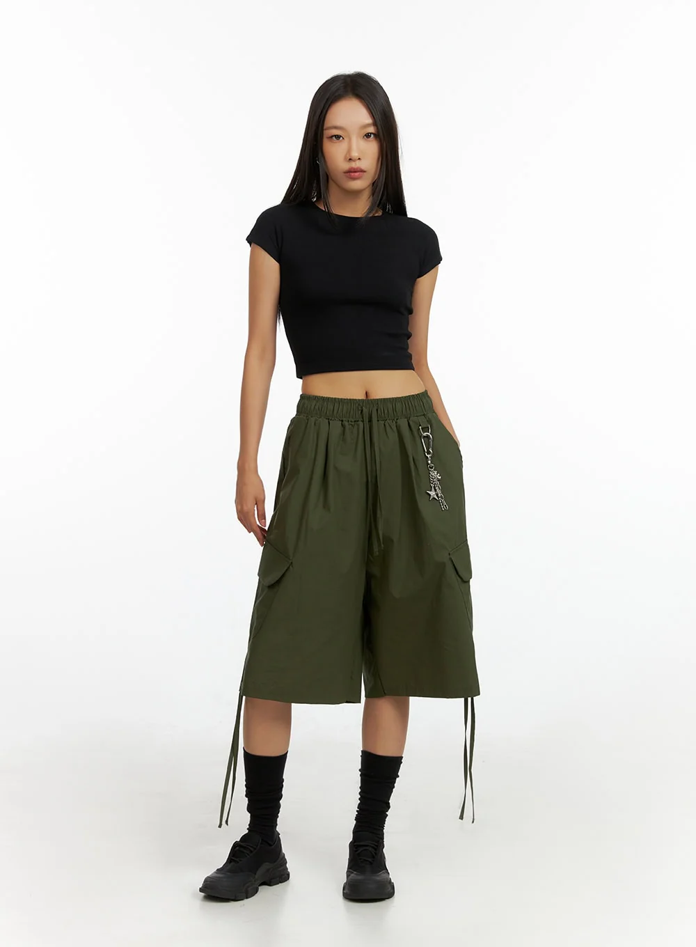 Basic Cotton Spice Crop Top IL409 - Image 2