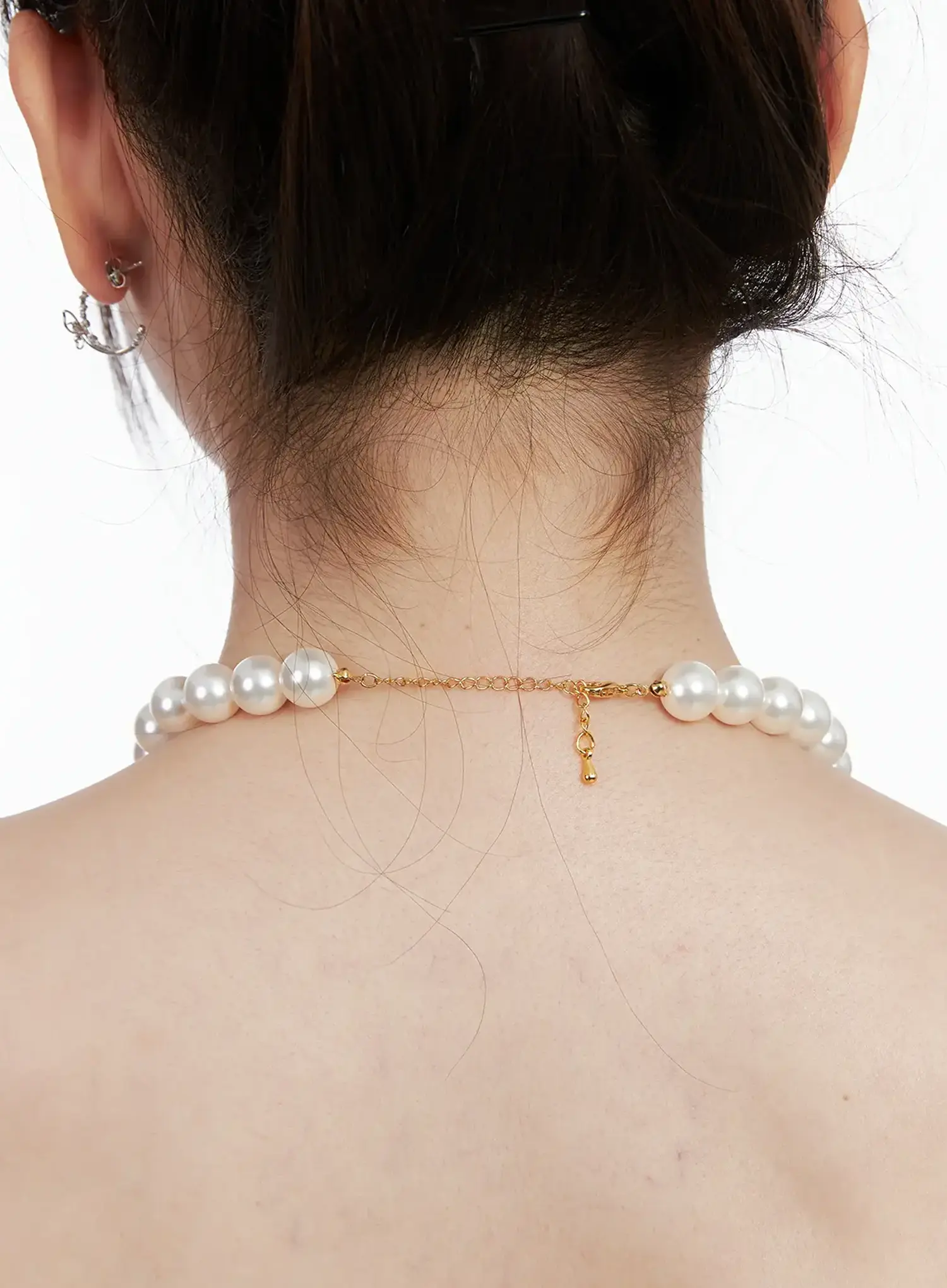 Basic Faux-Pearls Necklace IN510 - Image 4