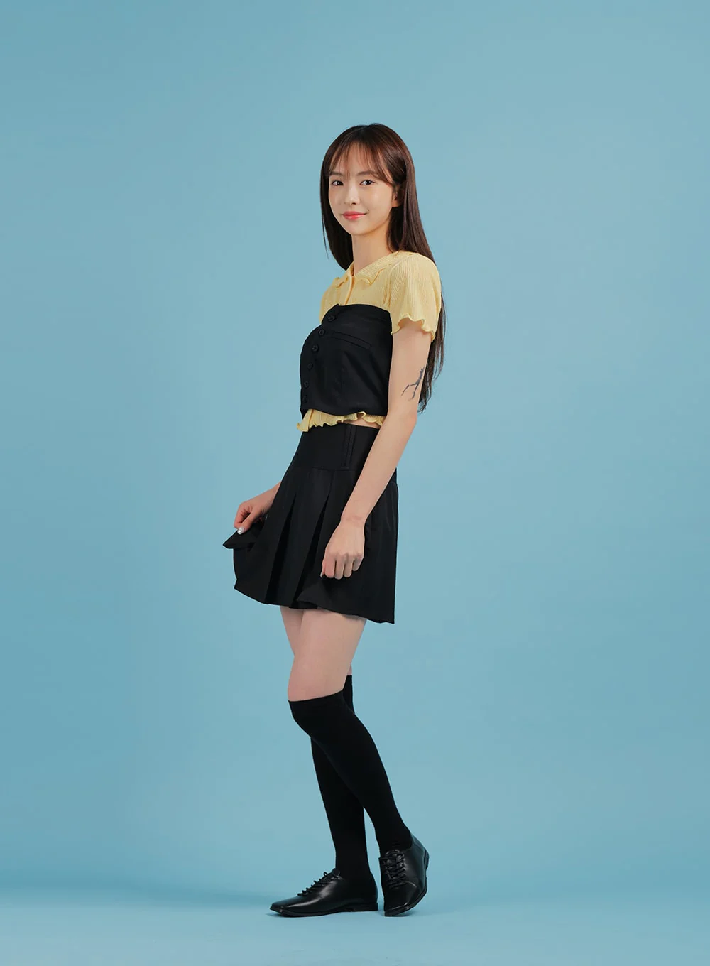 Basic Formal Pleated Mini Skirt BA27 - Image 4