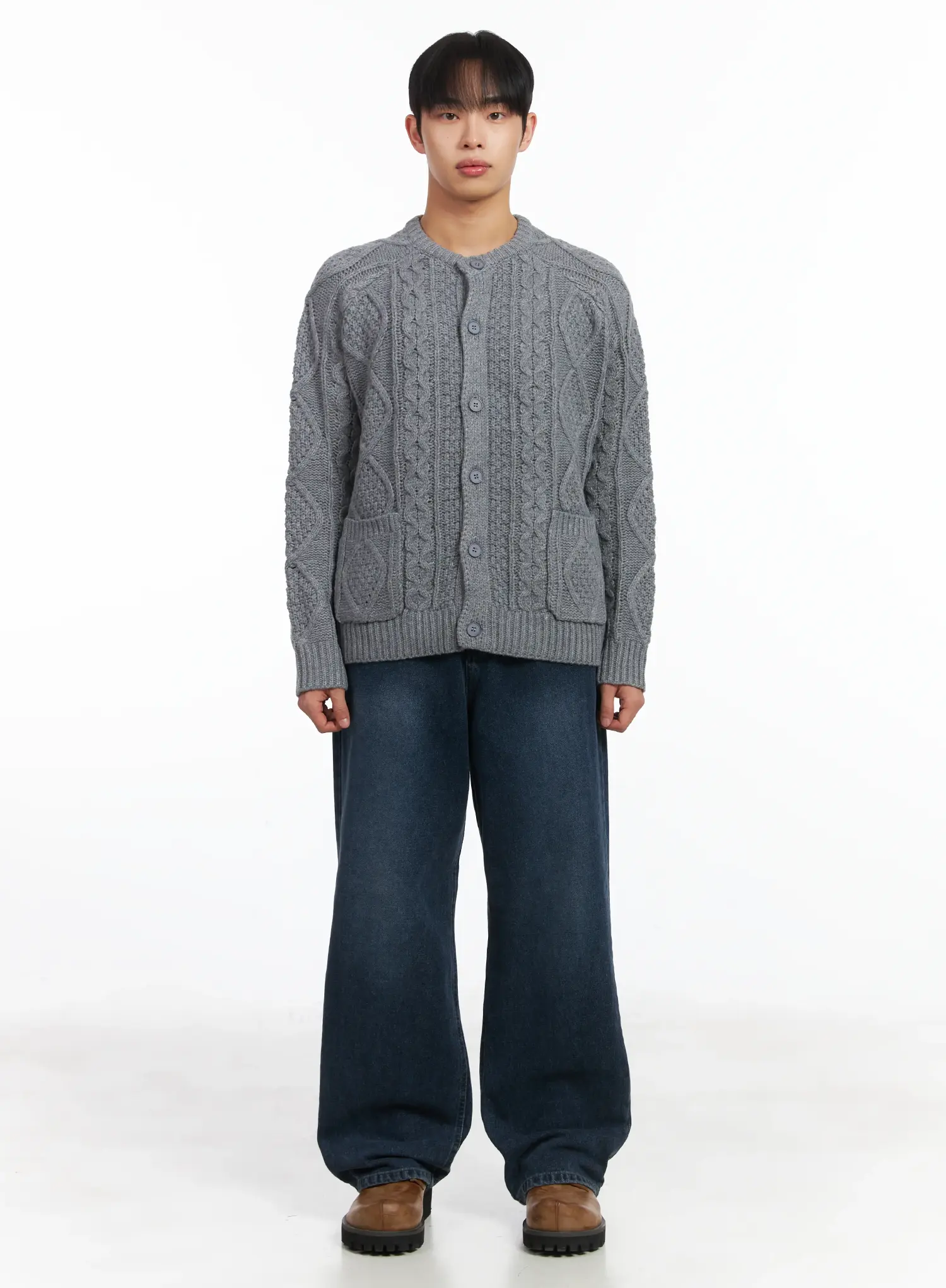 Basic Knit Wool Button Cardigan ID515 - Image 3